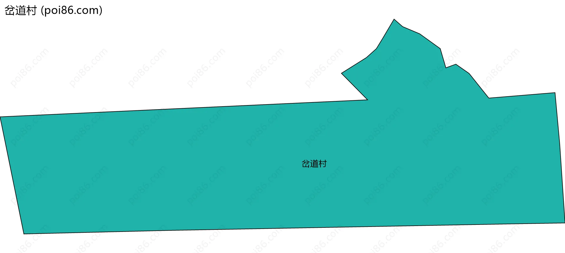 岔道村边界地图