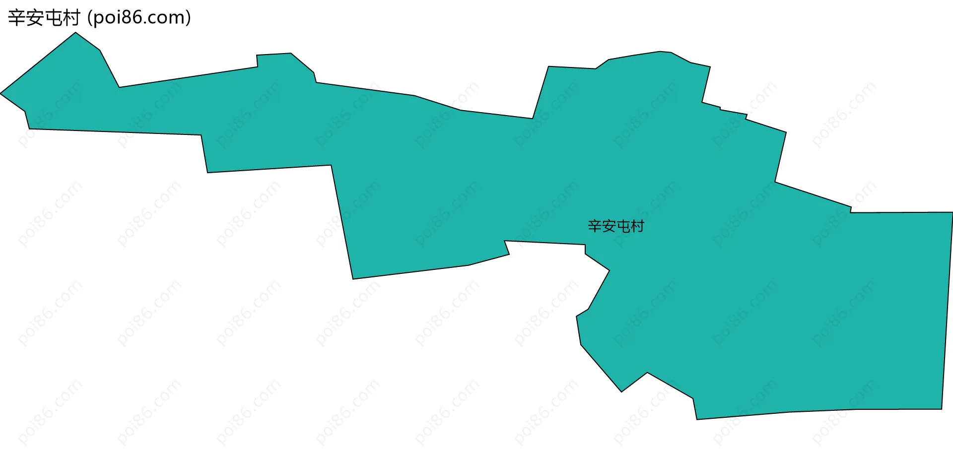 辛安屯村边界地图