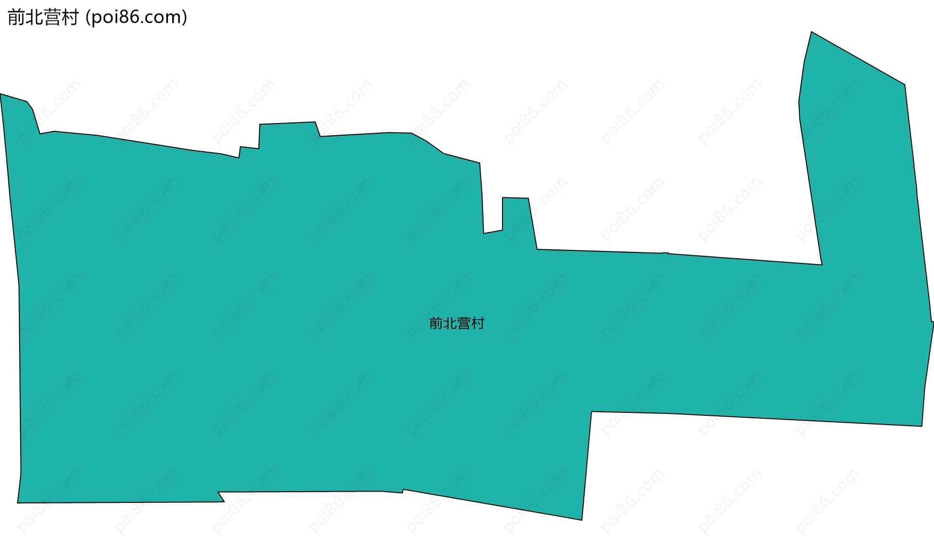 前北营村边界地图