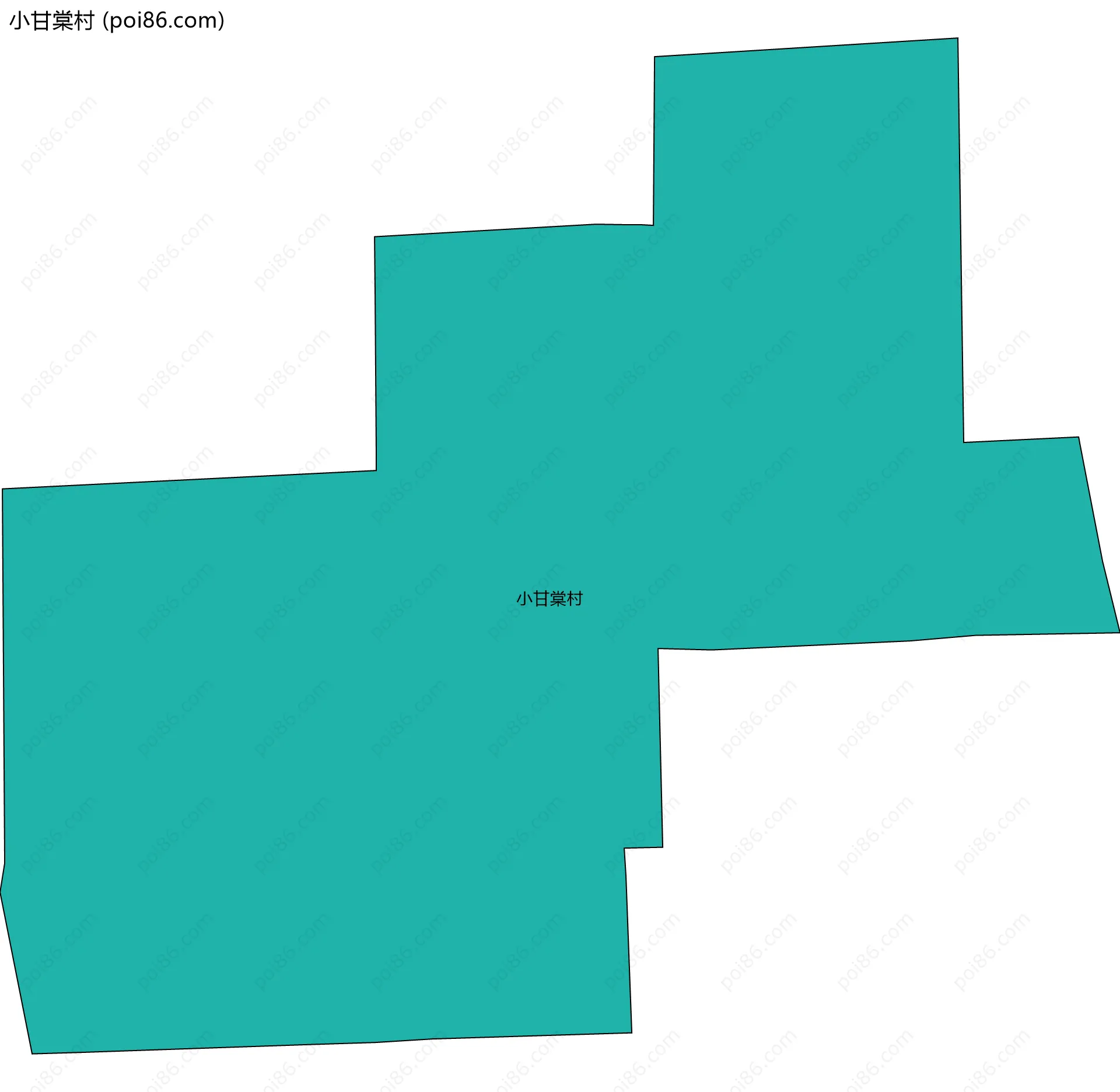 小甘棠村边界地图