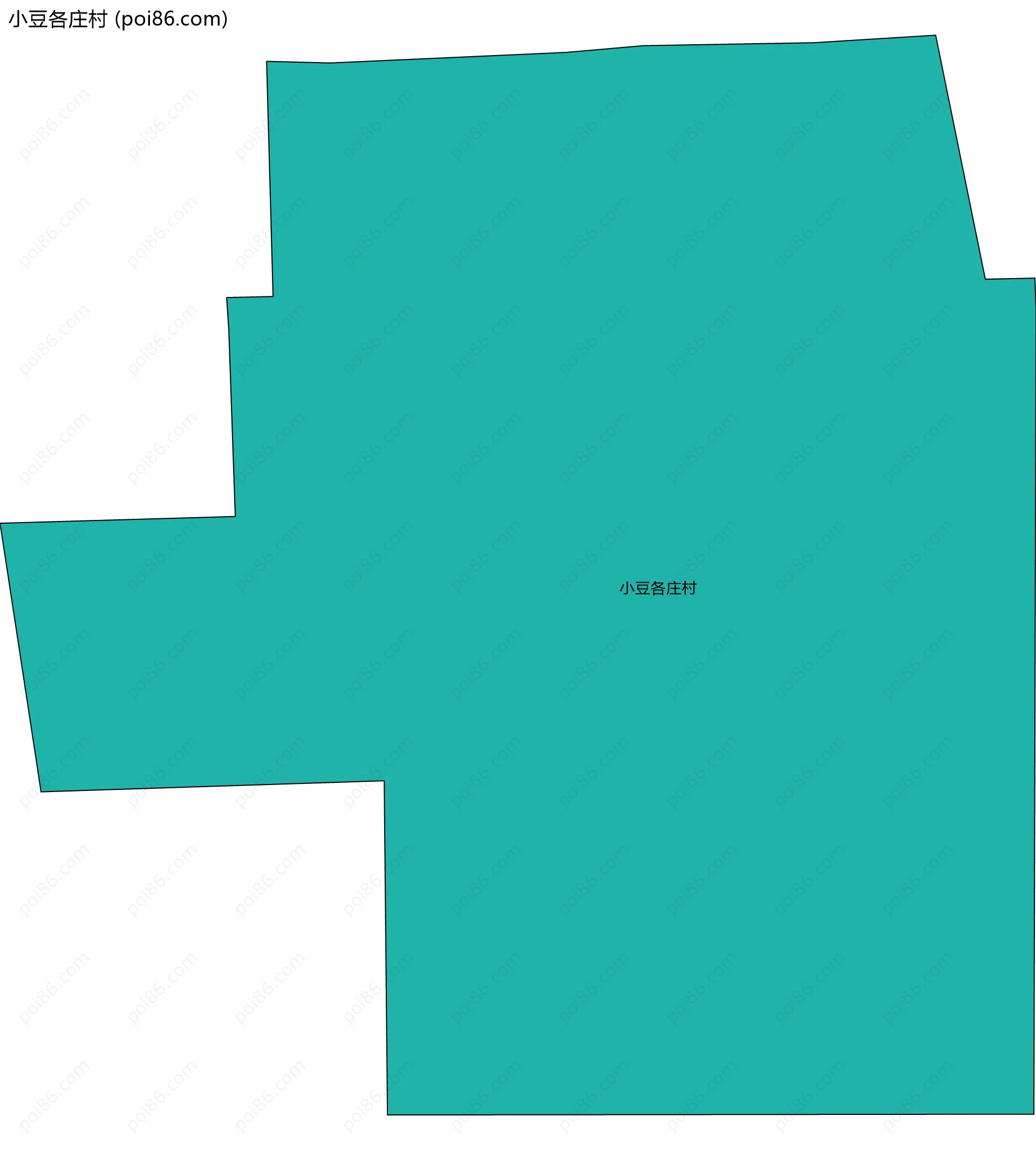 小豆各庄村边界地图