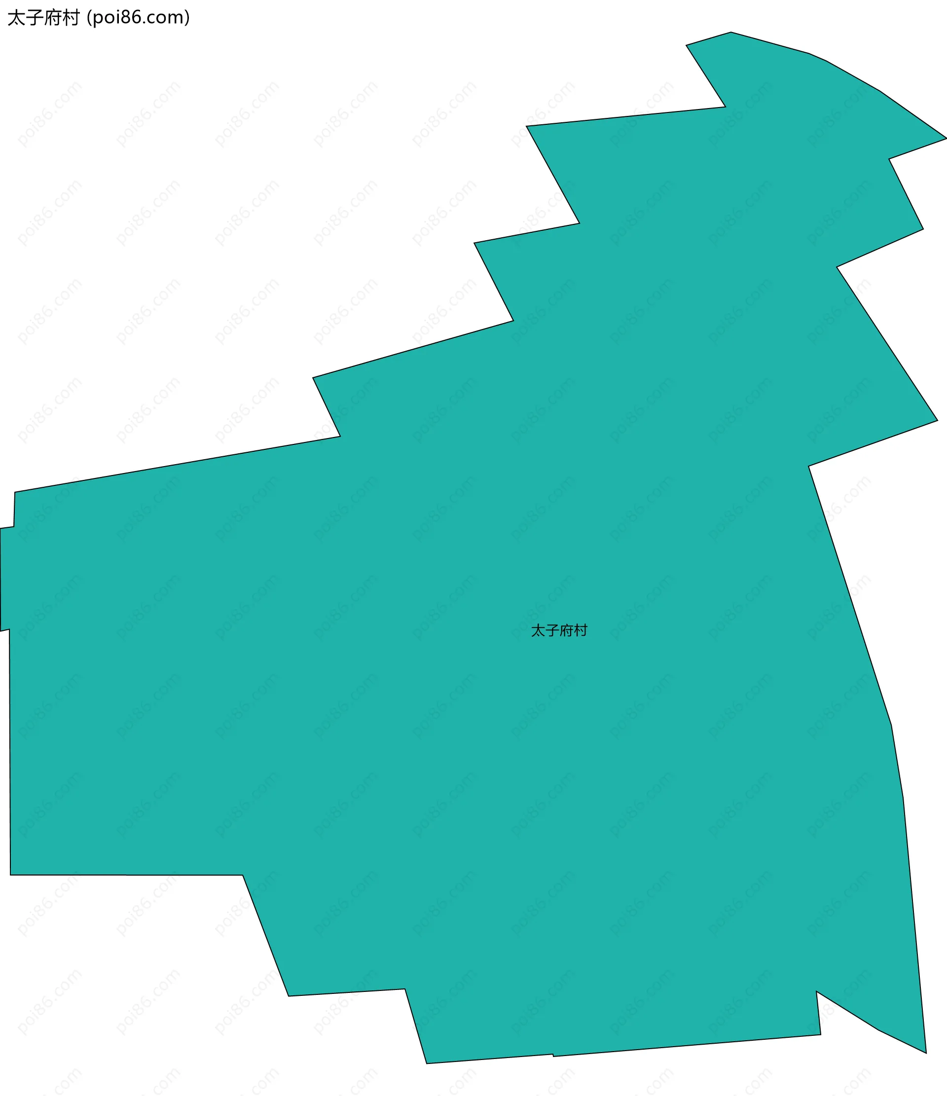 太子府村边界地图