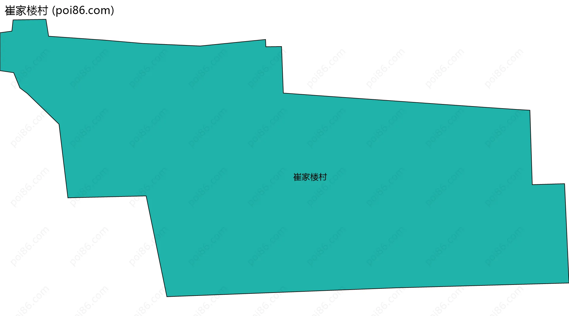 崔家楼村边界地图