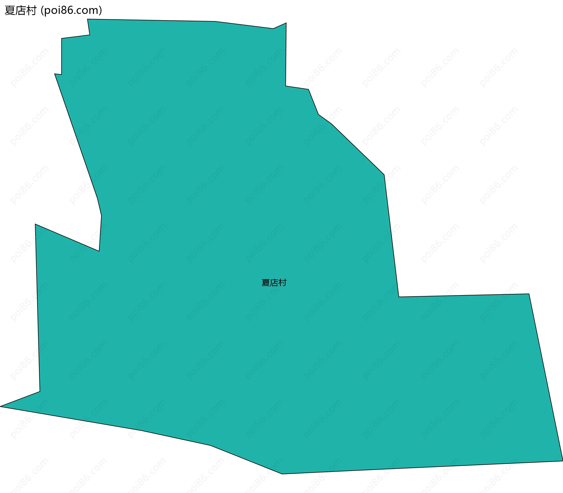 夏店村边界地图
