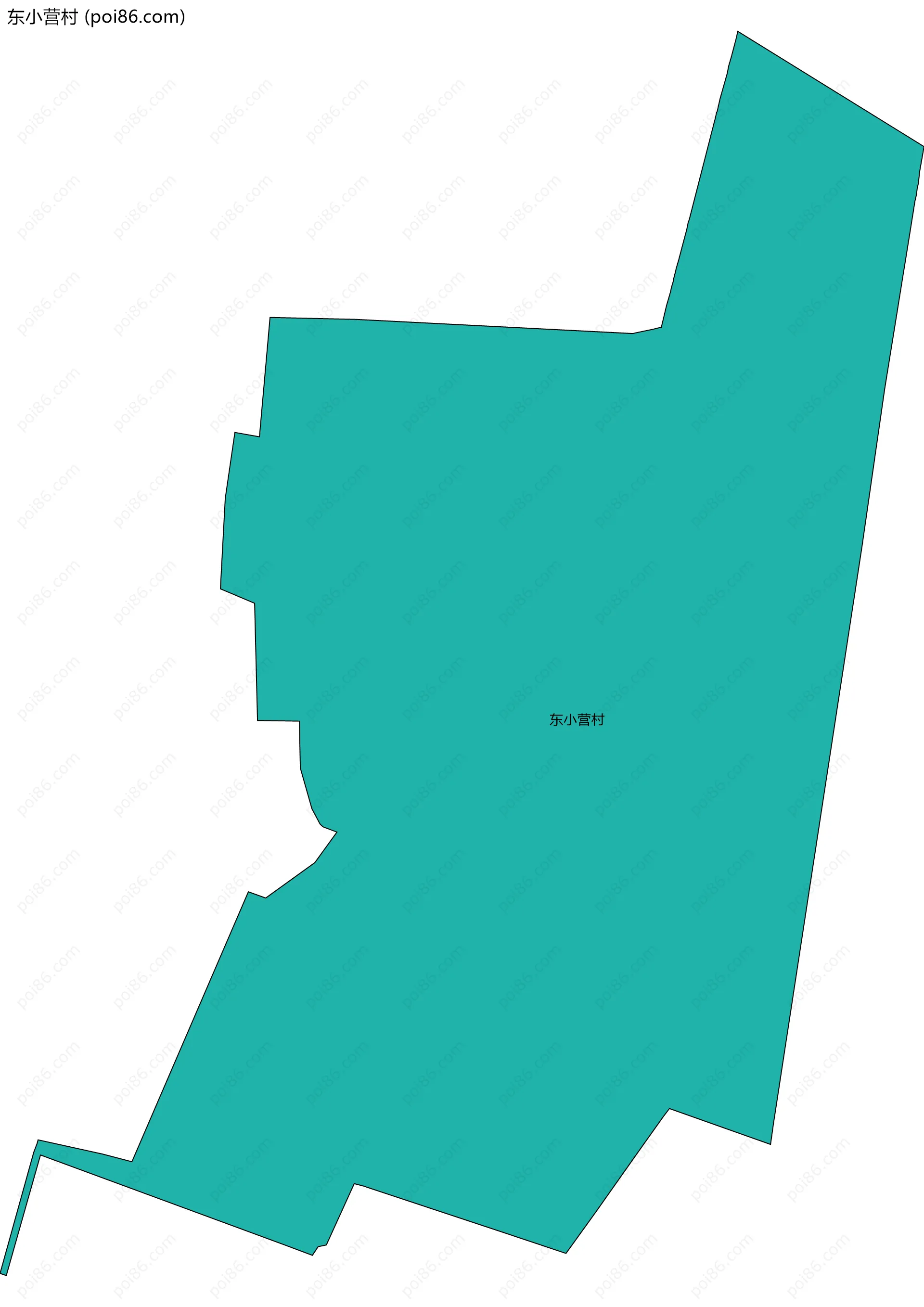 东小营村边界地图