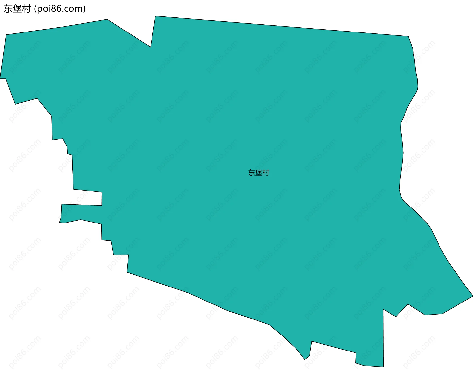 东堡村边界地图