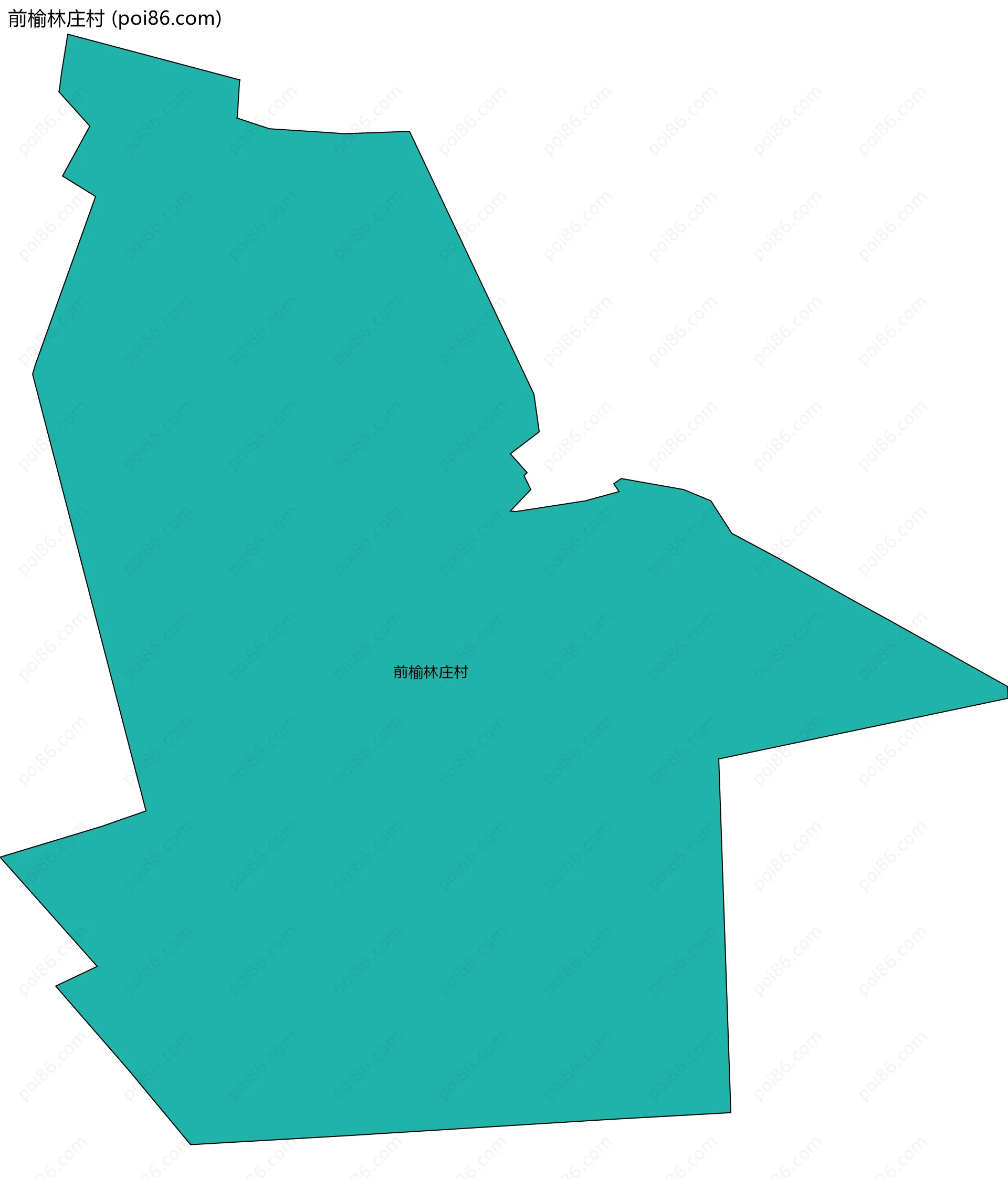 前榆林庄村边界地图