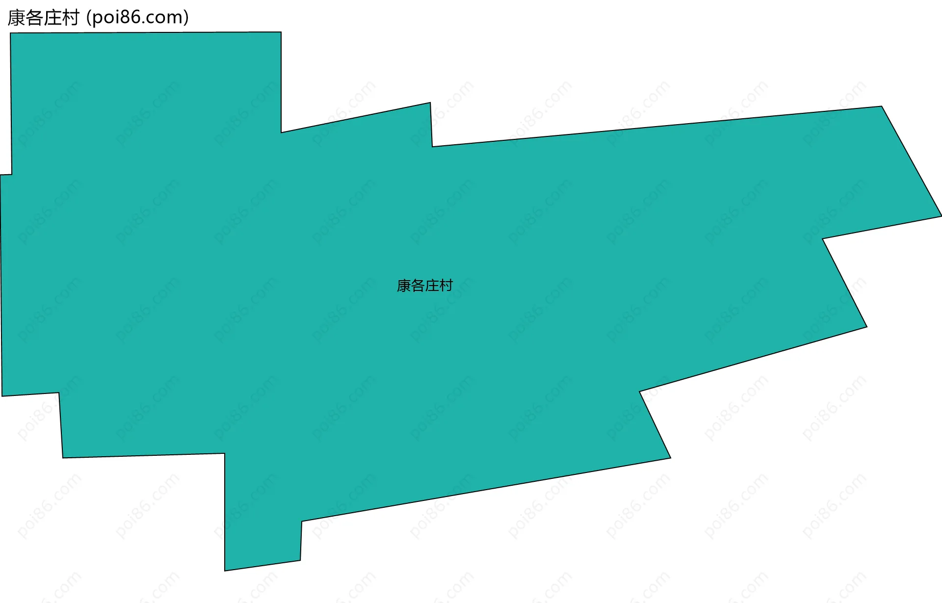 康各庄村边界地图