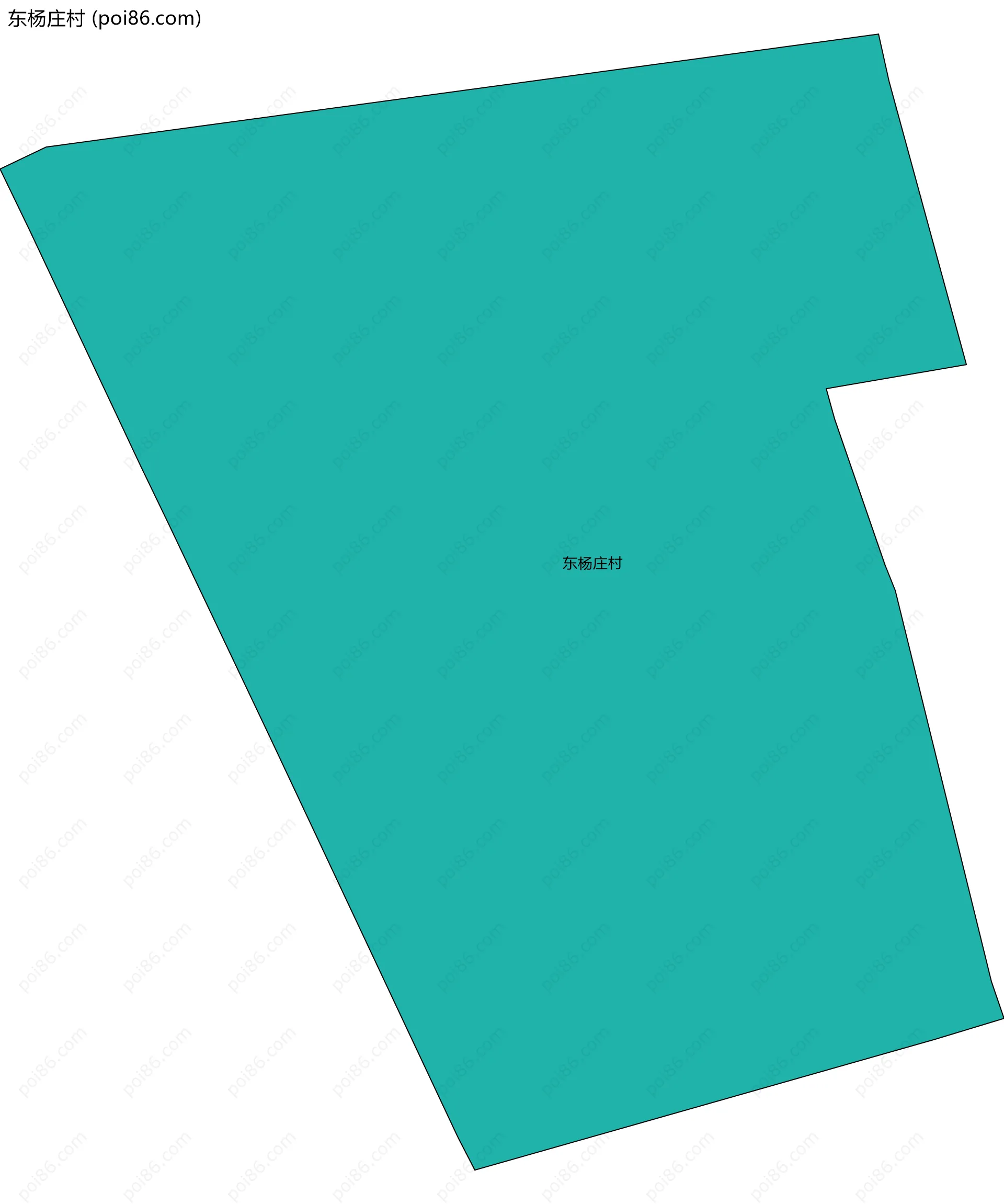 东杨庄村边界地图