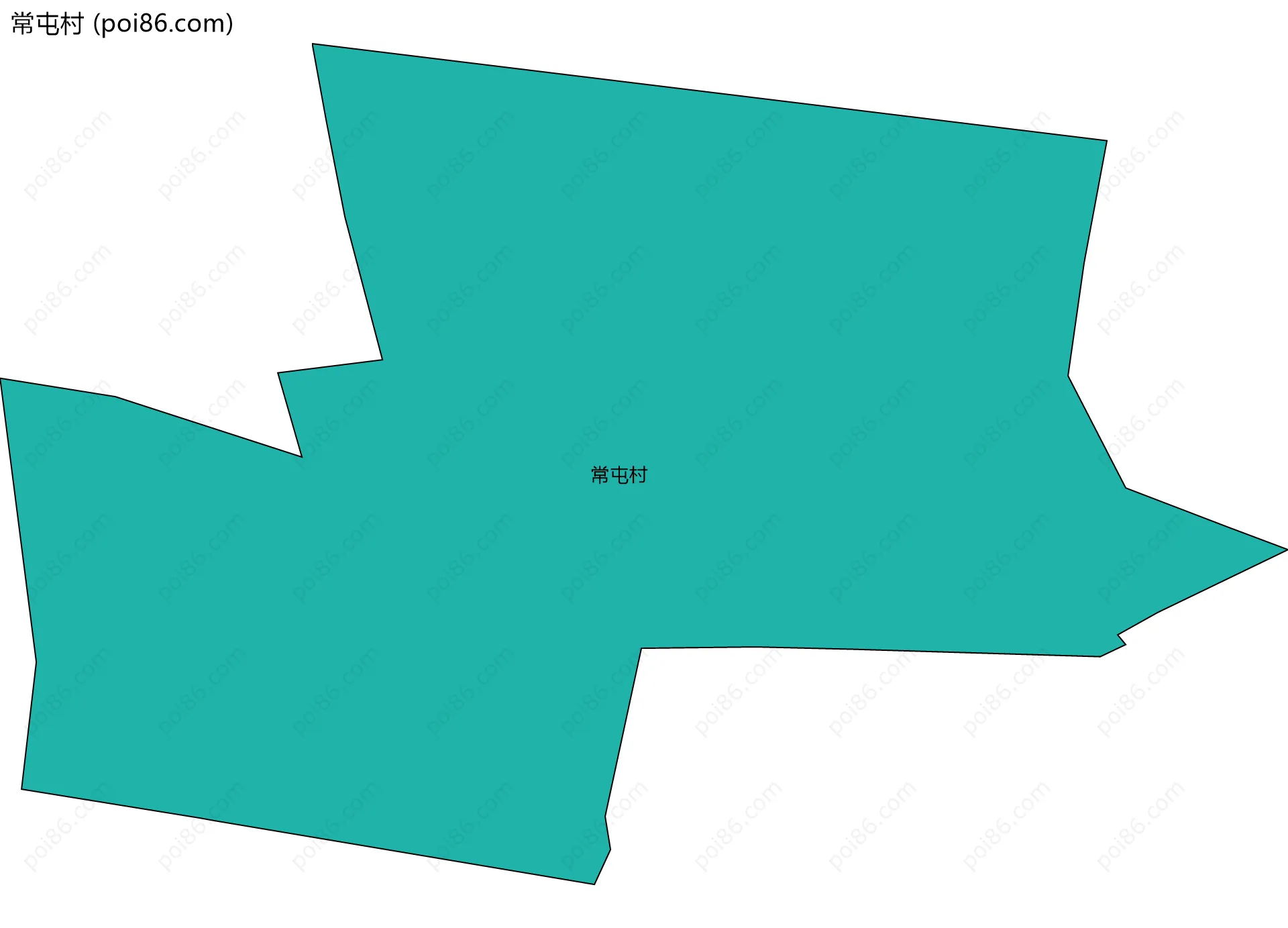 常屯村边界地图