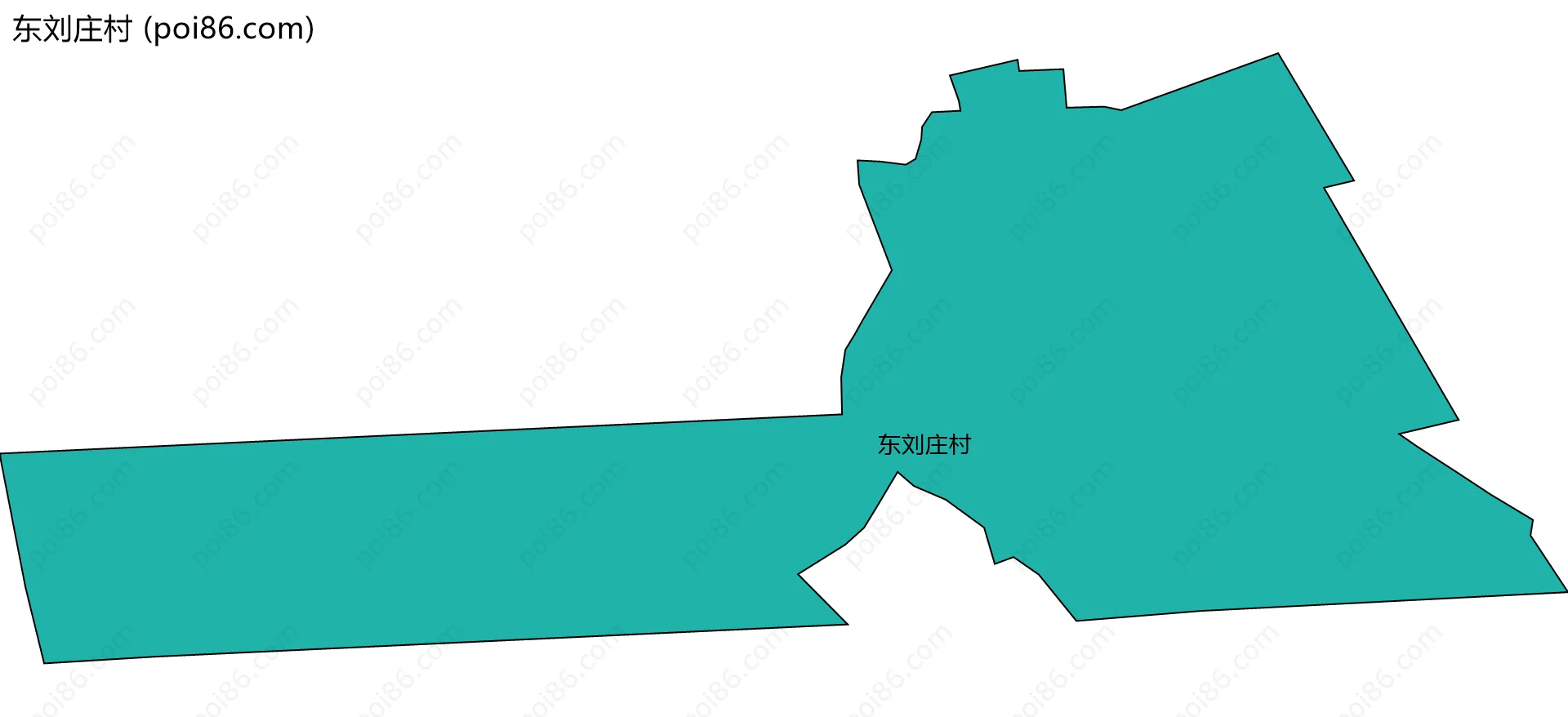 东刘庄村边界地图