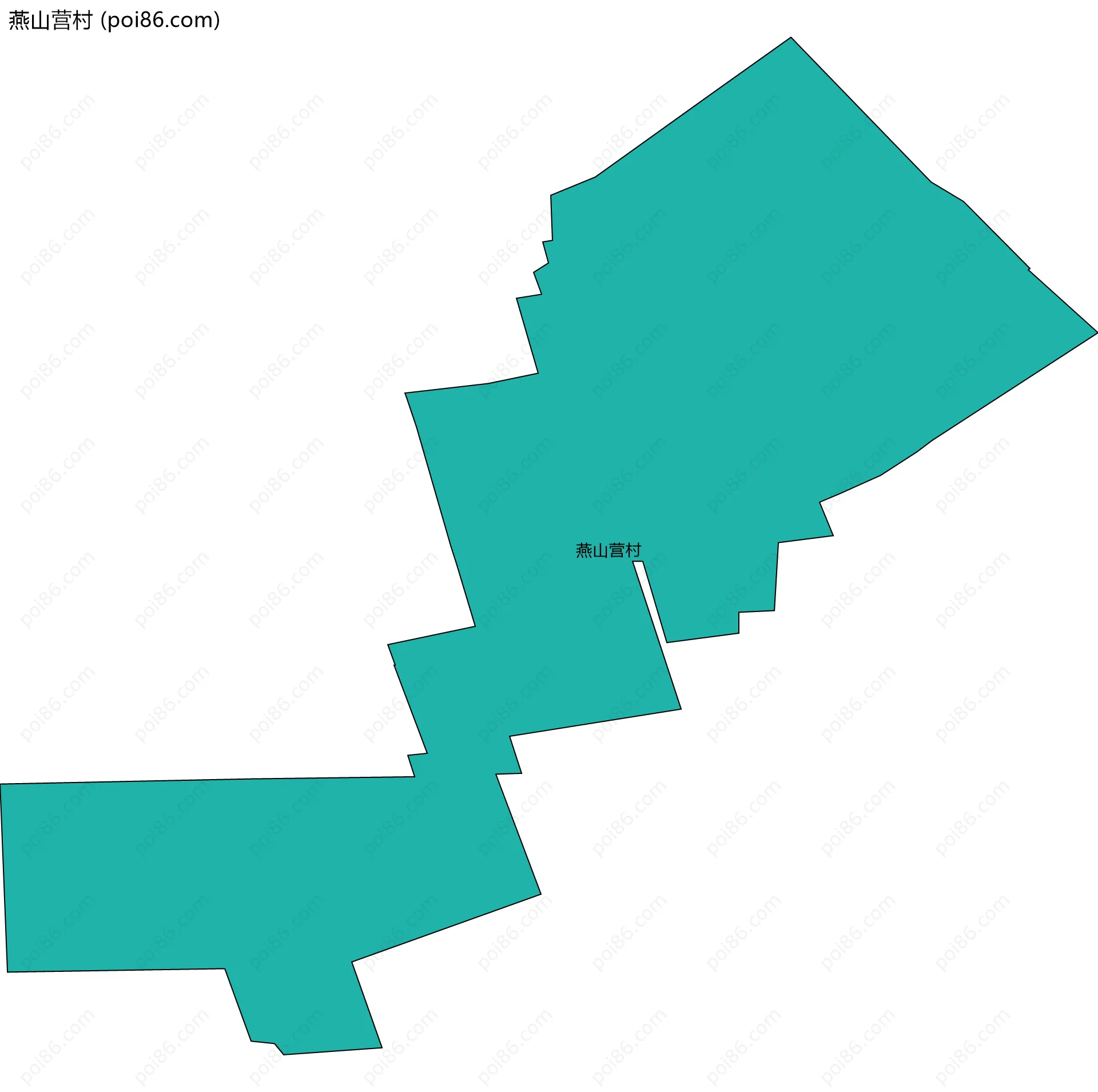 燕山营村边界地图