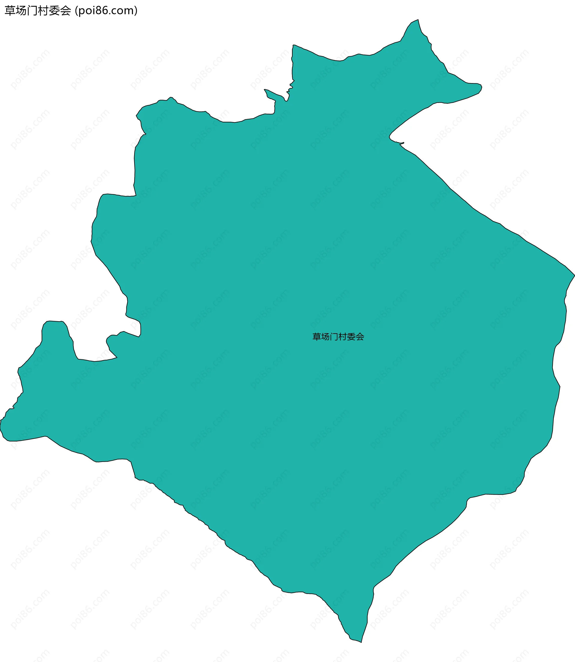 草场门村委会边界地图