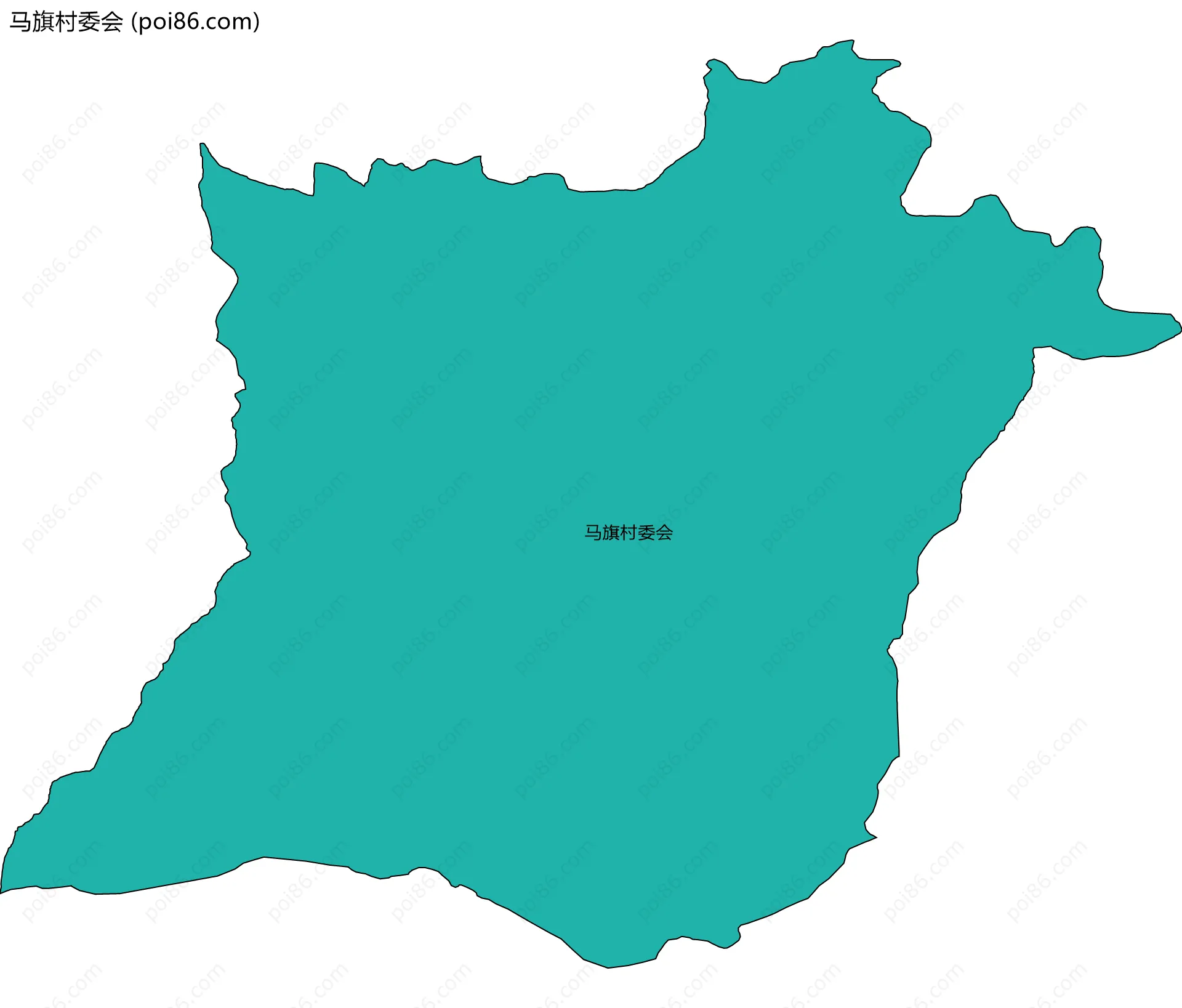 马旗村委会边界地图