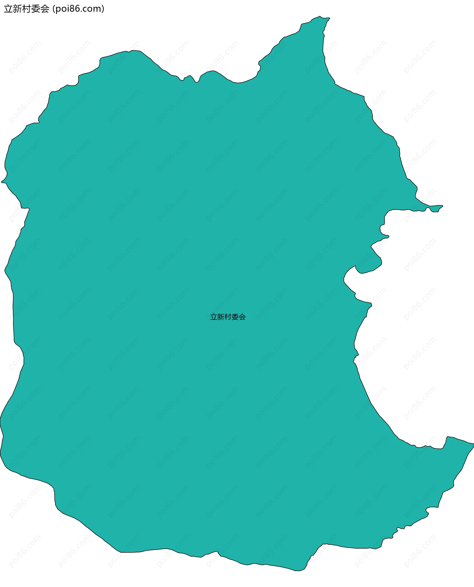 立新村委会边界地图