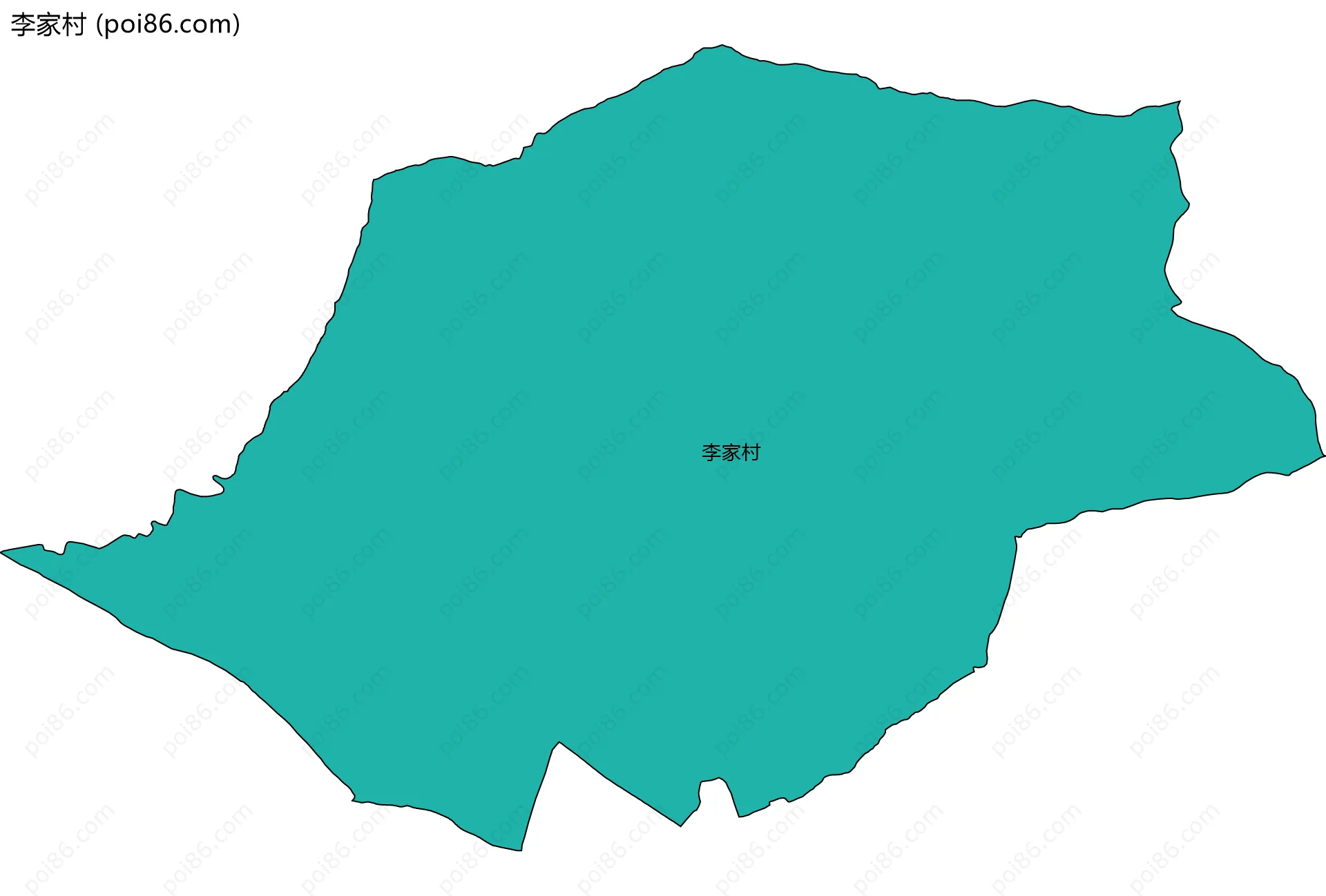 李家村边界地图