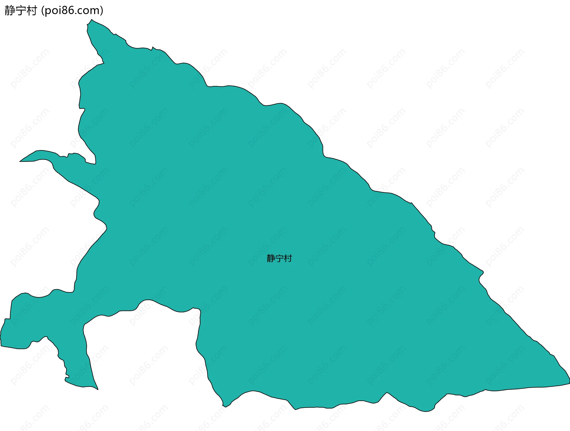静宁村边界地图