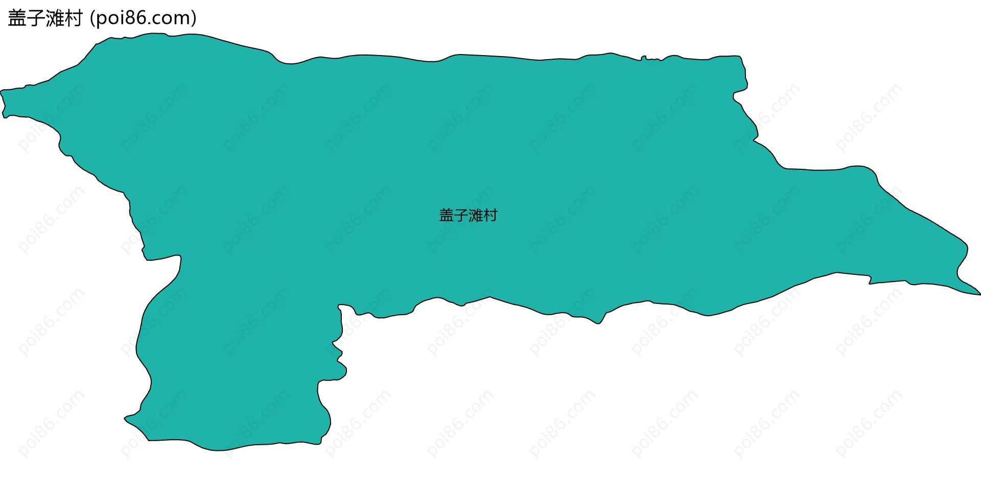 盖子滩村边界地图