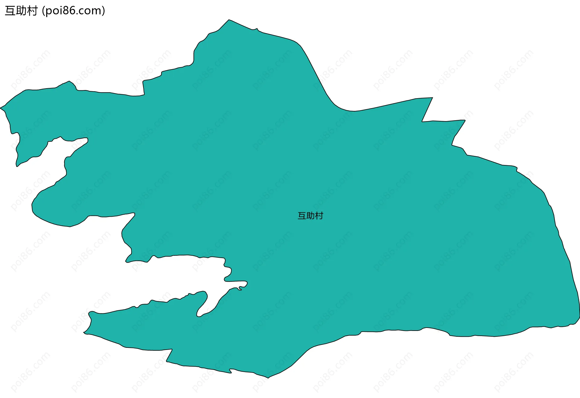互助村边界地图