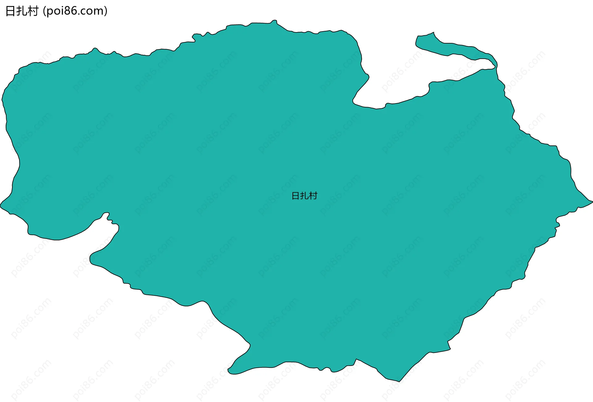 日扎村边界地图