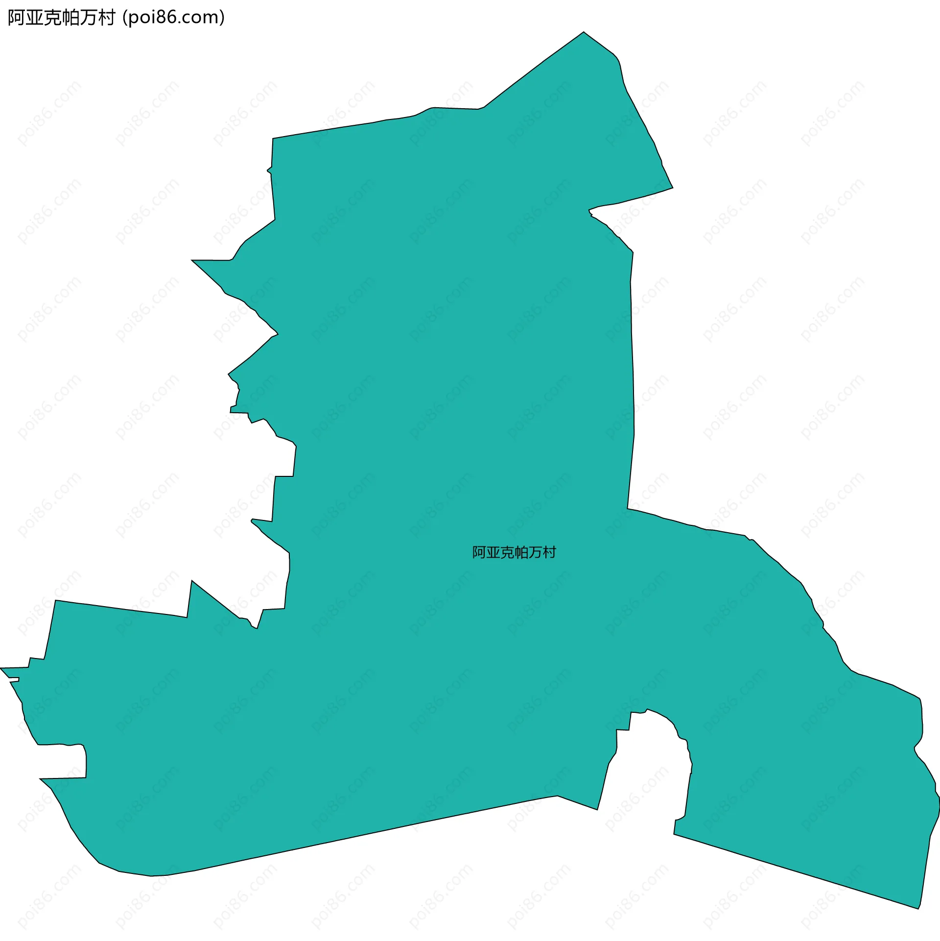 阿亚克帕万村边界地图