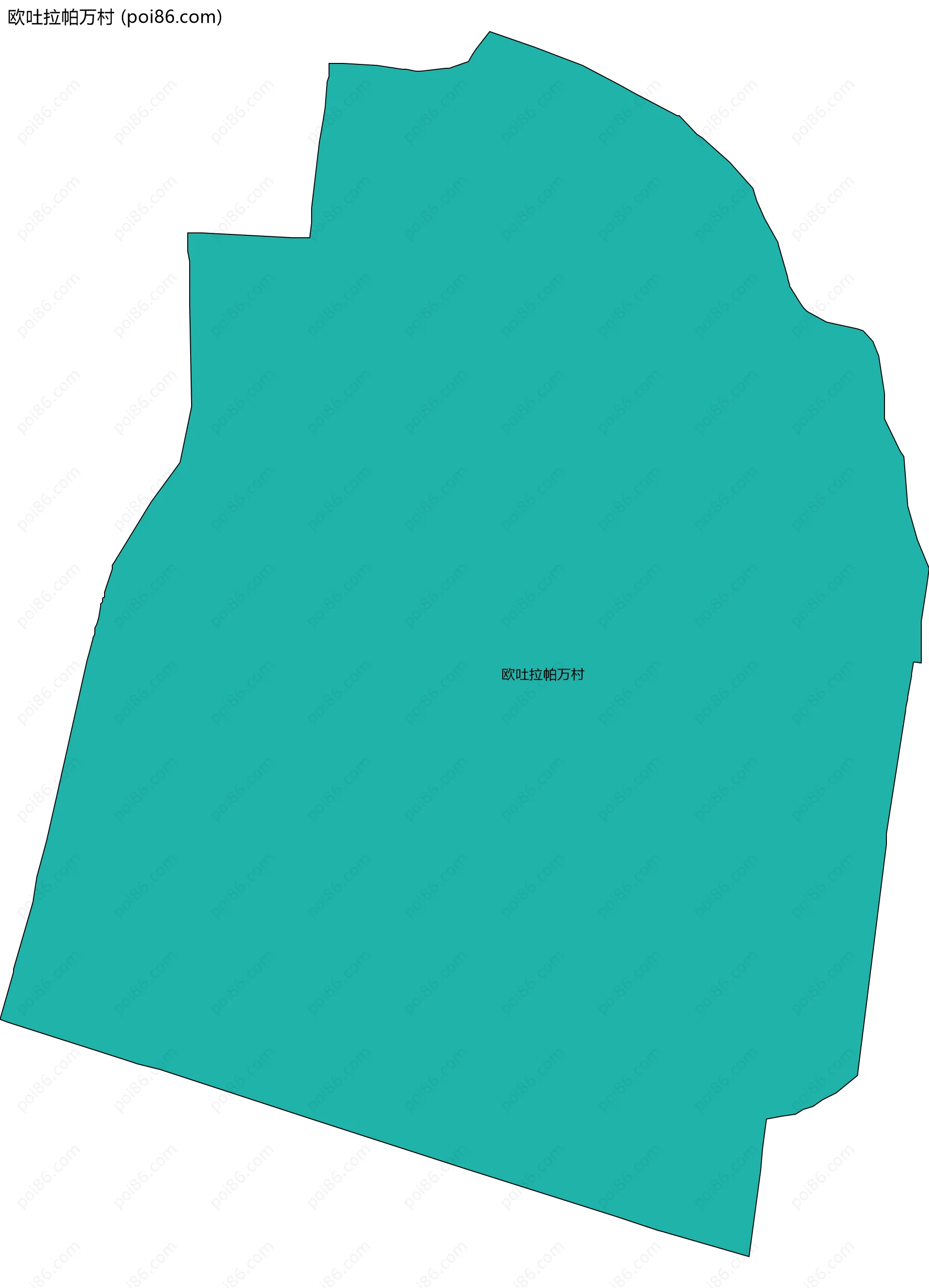 欧吐拉帕万村边界地图