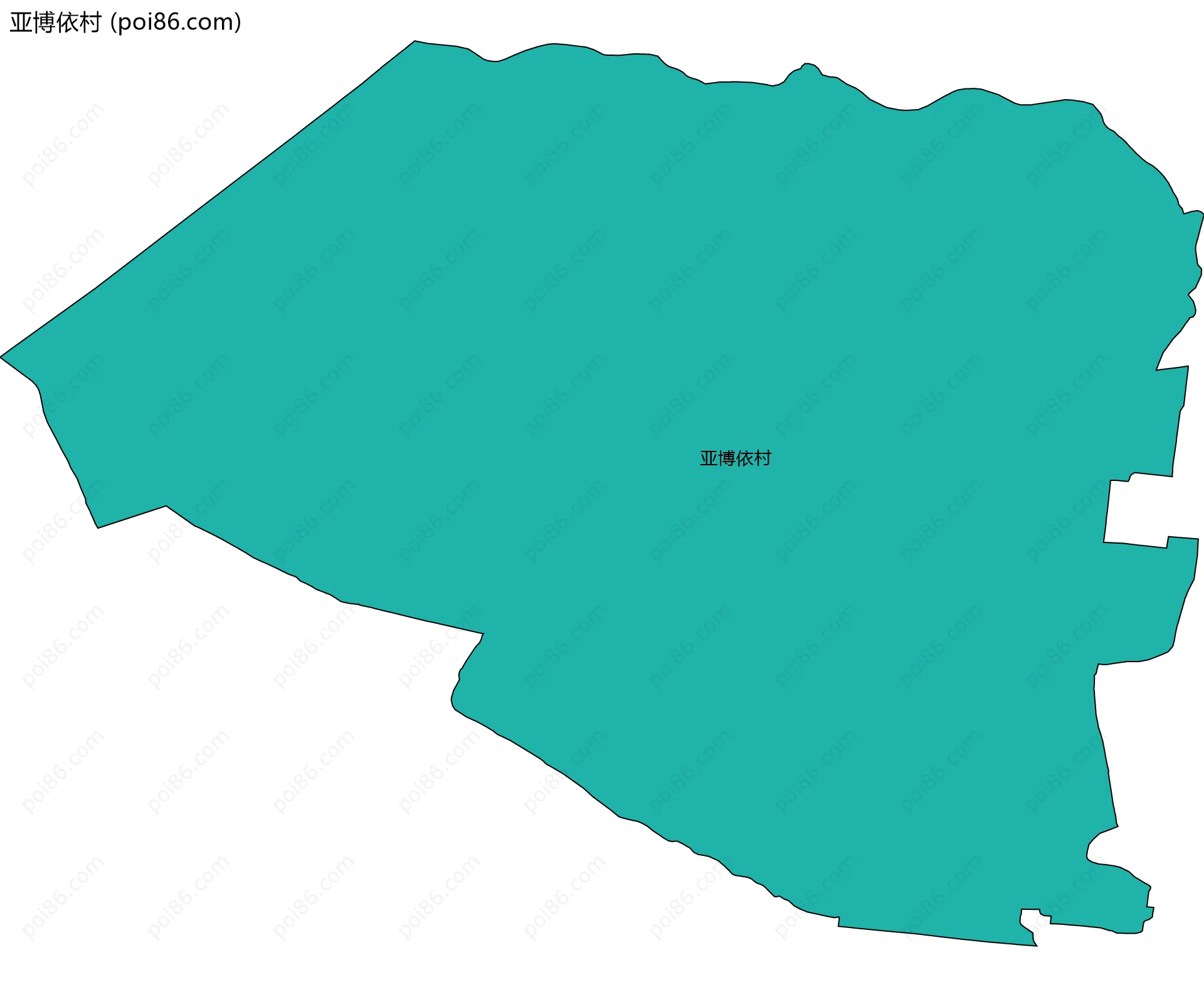 亚博依村边界地图