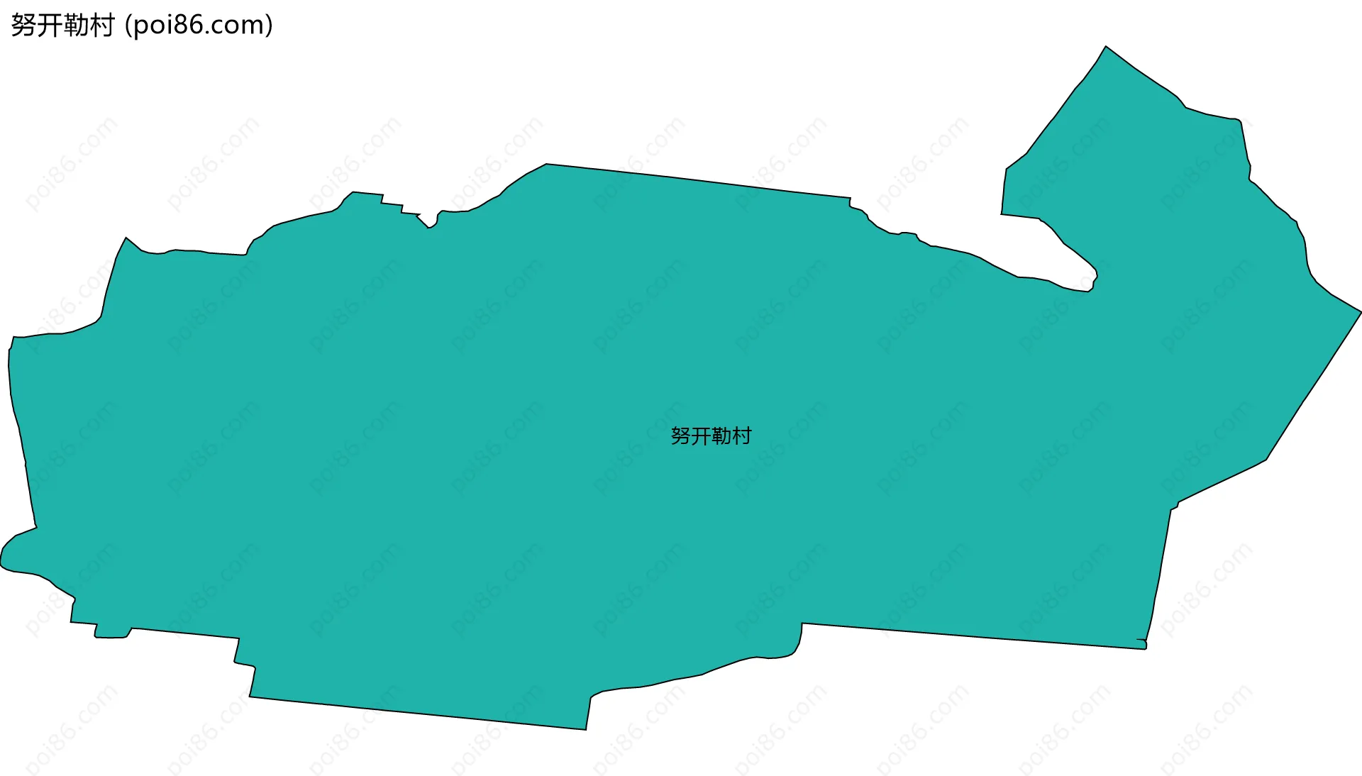 努开勒村边界地图