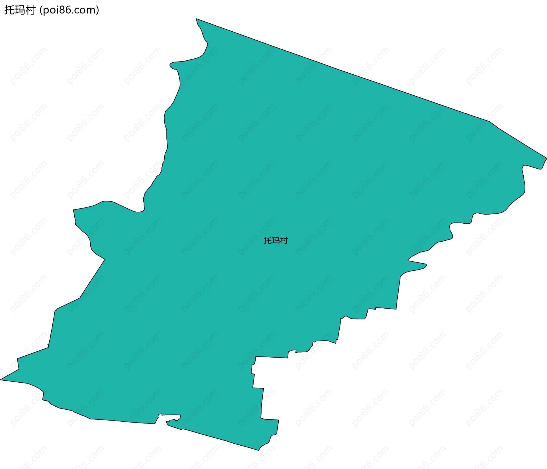 托玛村边界地图