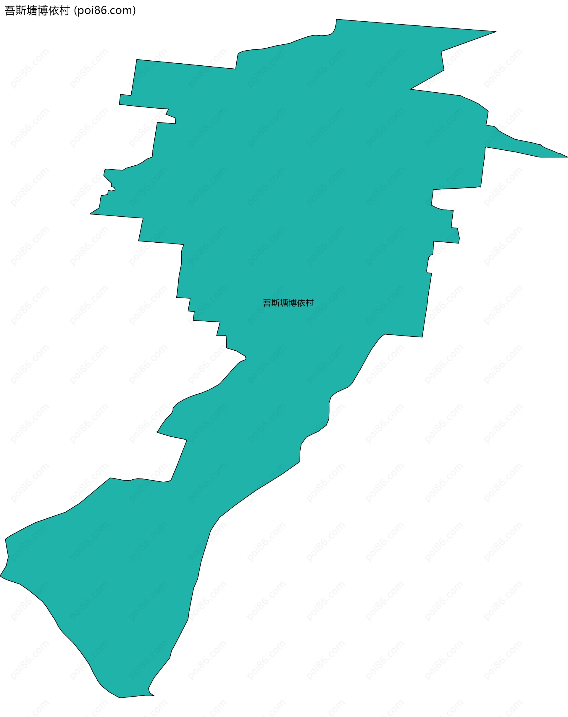 吾斯塘博依村边界地图