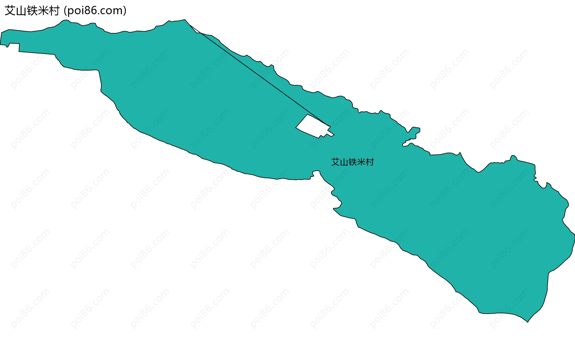 艾山铁米村边界地图