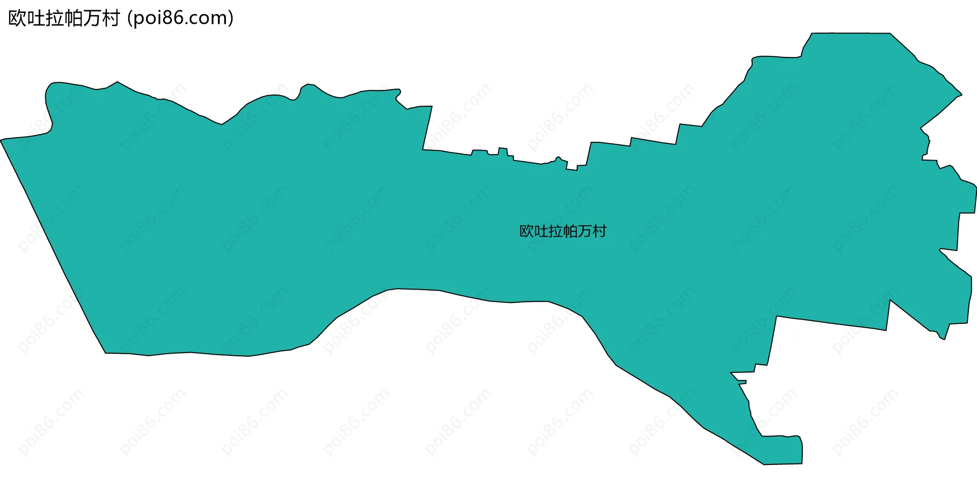 欧吐拉帕万村边界地图