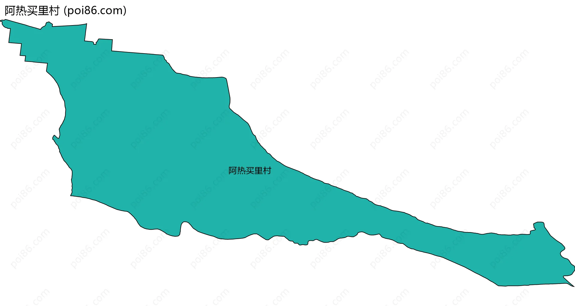 阿热买里村边界地图