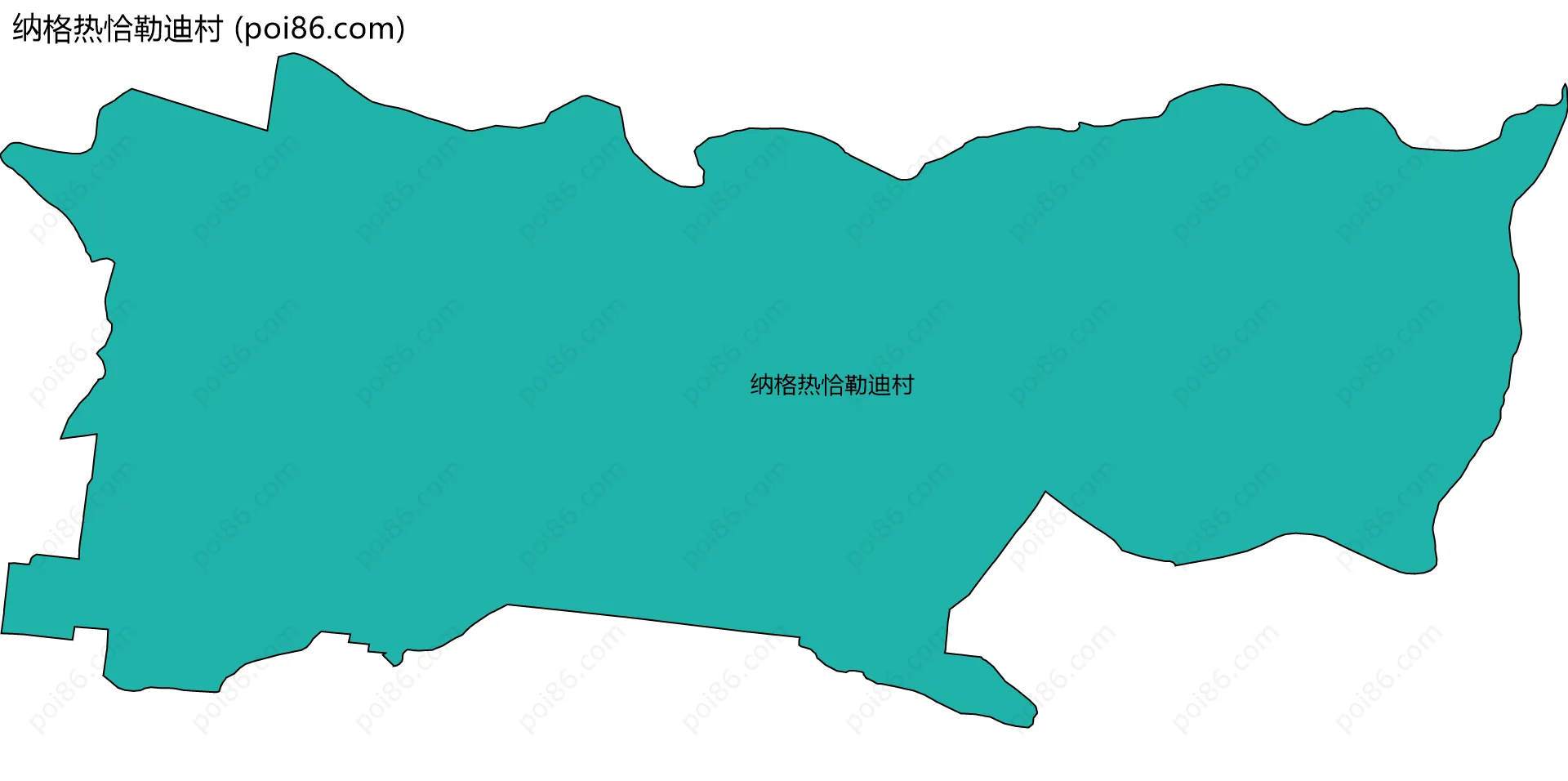 纳格热恰勒迪村边界地图