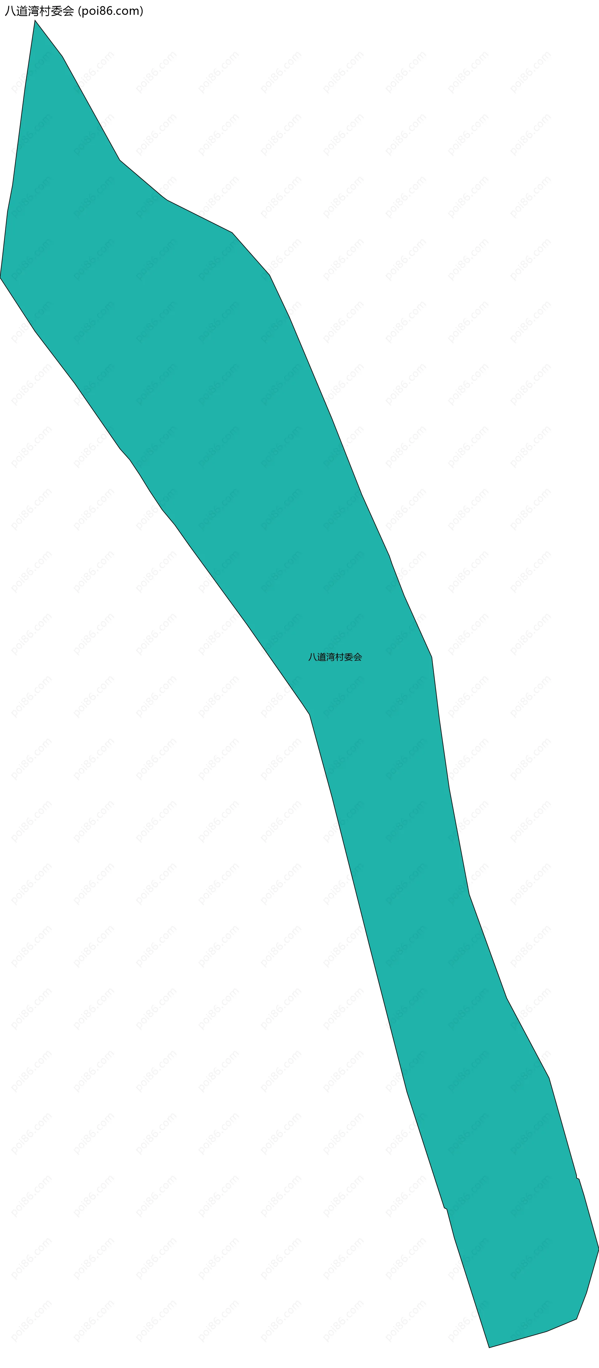 八道湾村委会边界地图