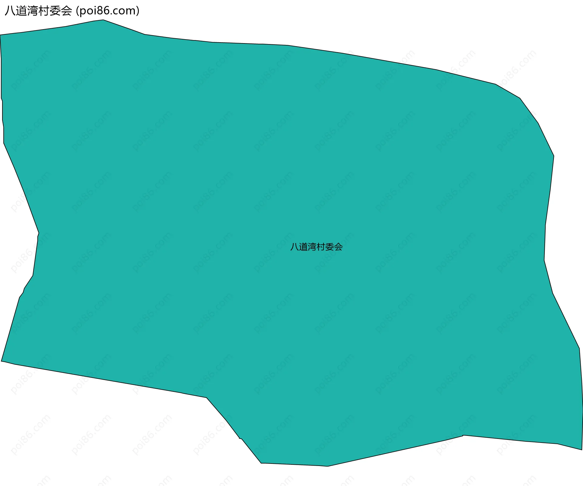 八道湾村委会边界地图