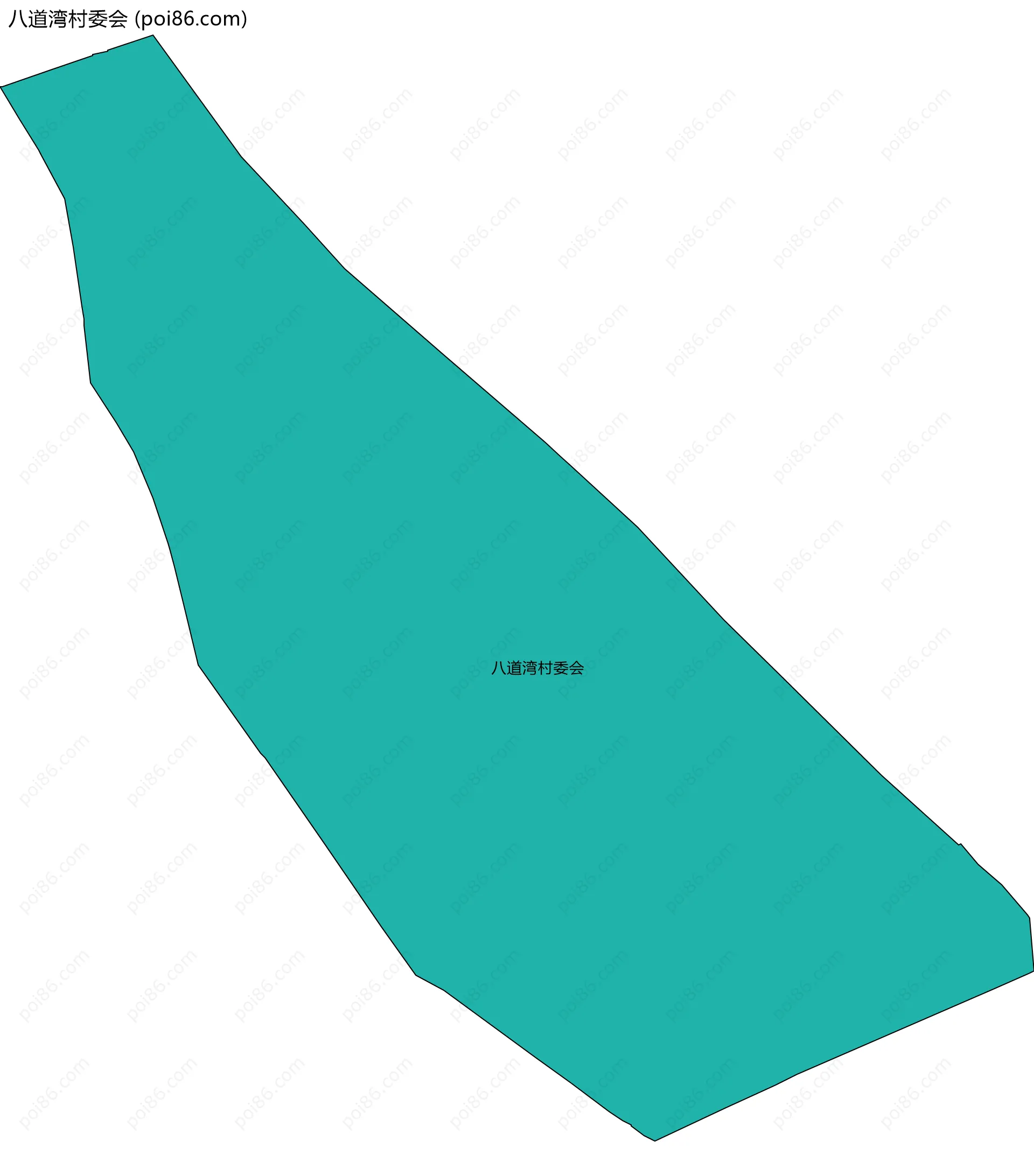 八道湾村委会边界地图