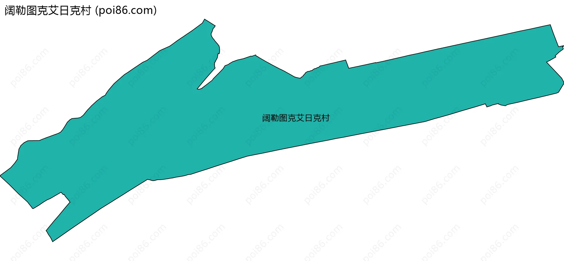 阔勒图克艾日克村边界地图