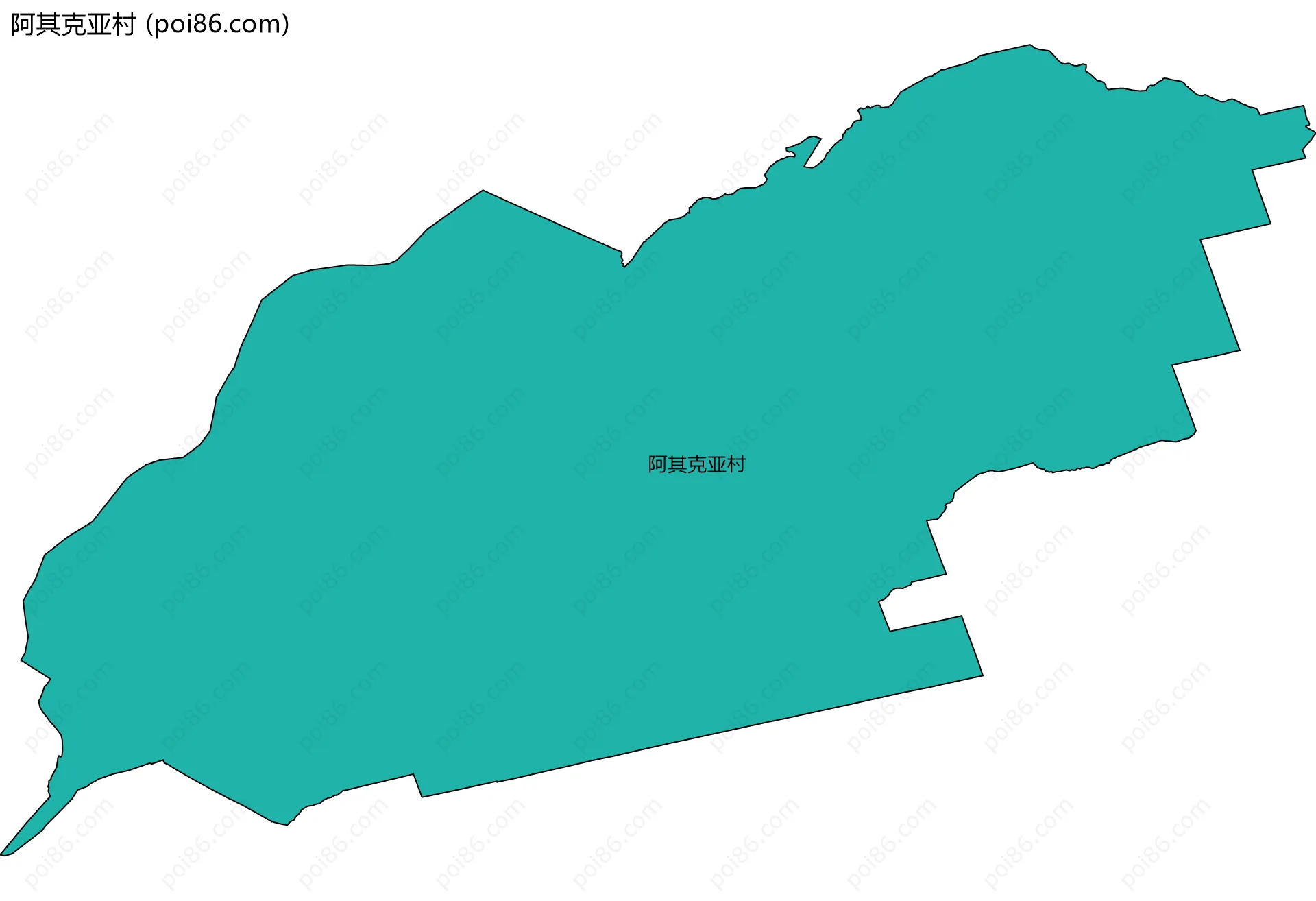 阿其克亚村边界地图