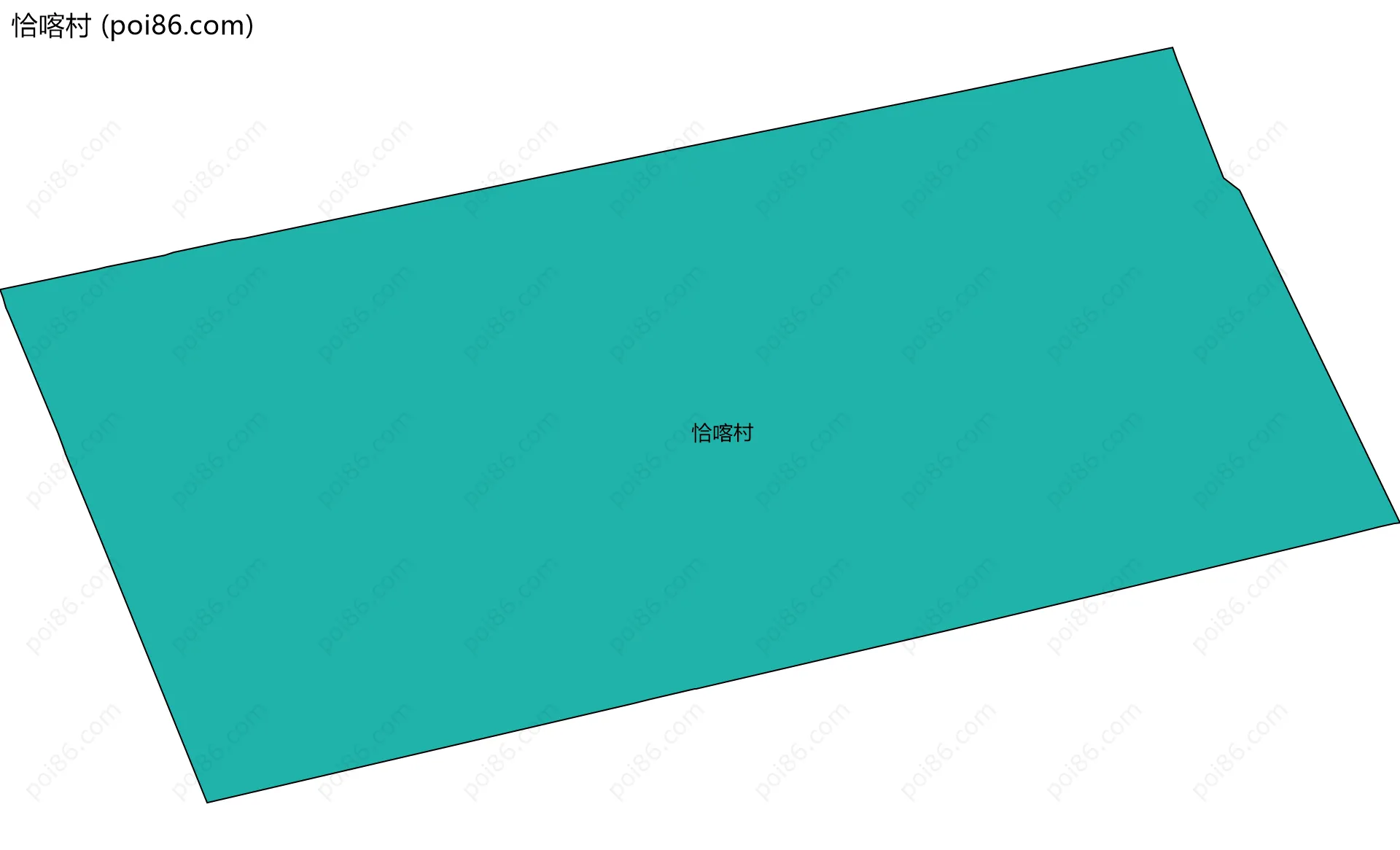 恰喀村边界地图