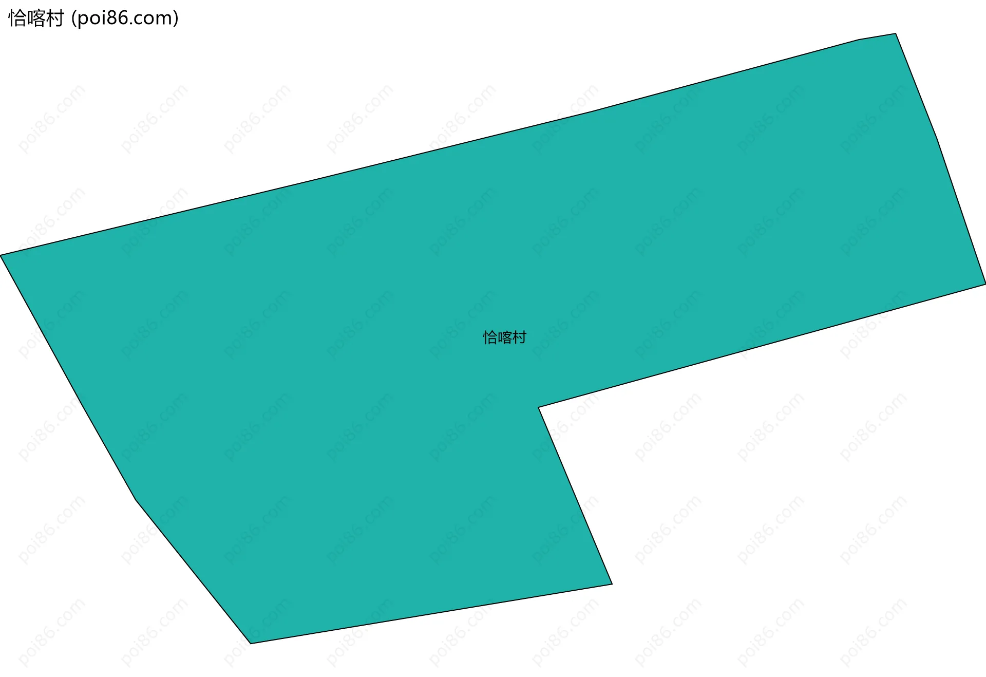恰喀村边界地图