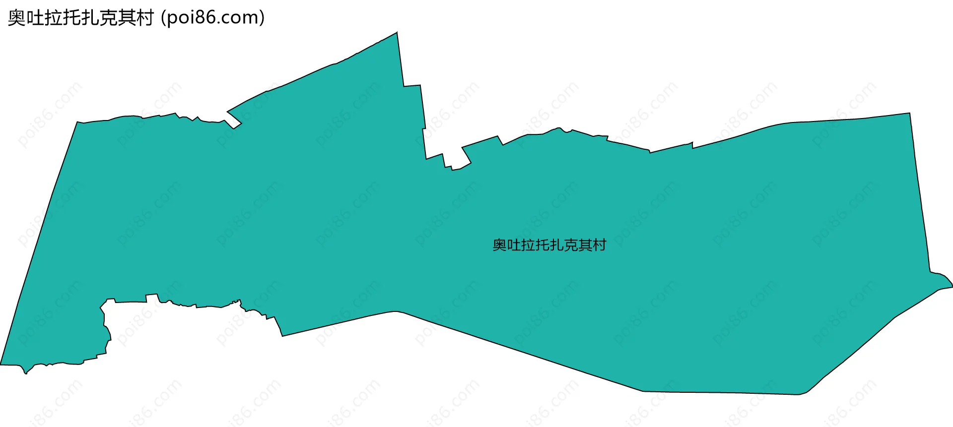 奥吐拉托扎克其村边界地图
