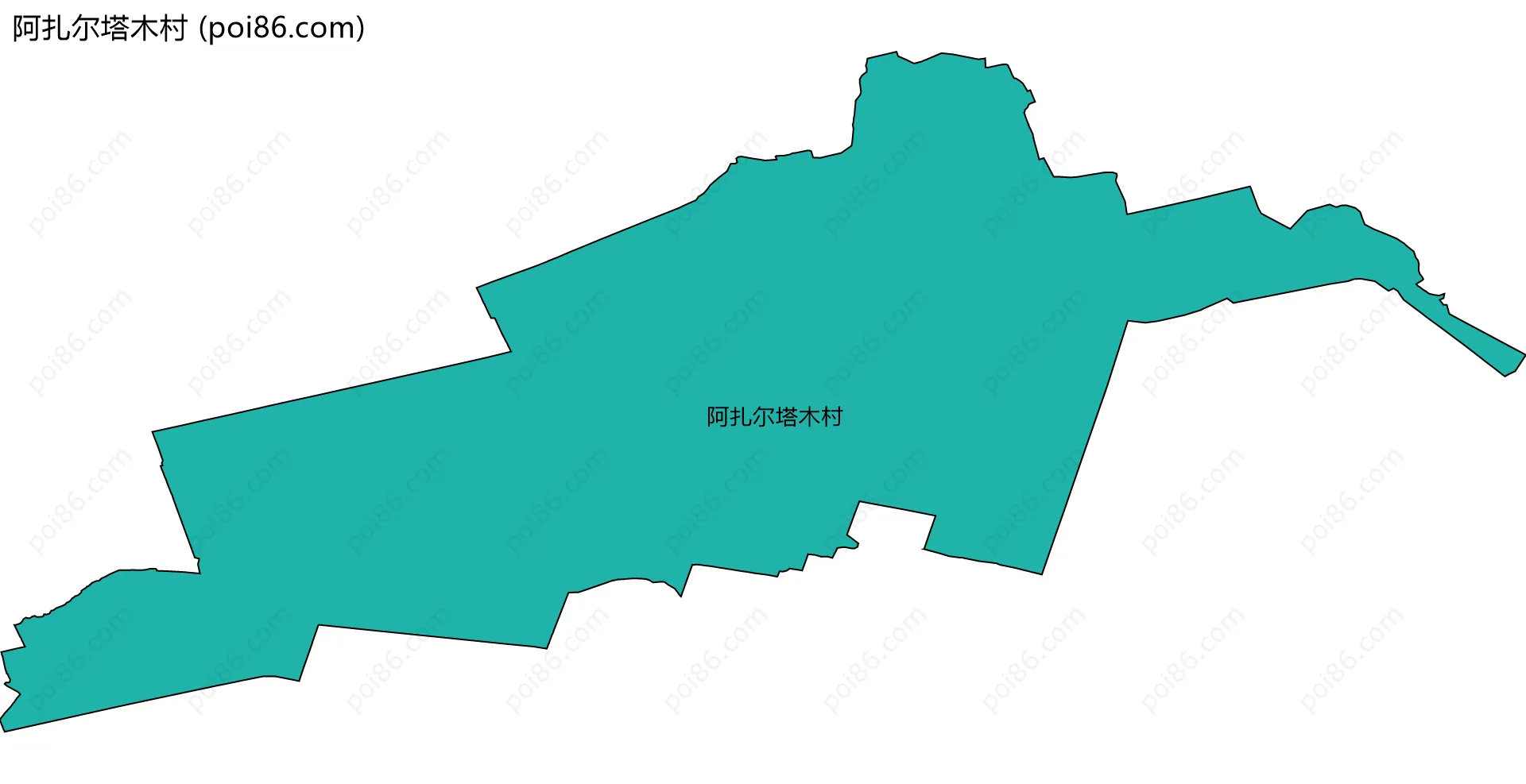 阿扎尔塔木村边界地图