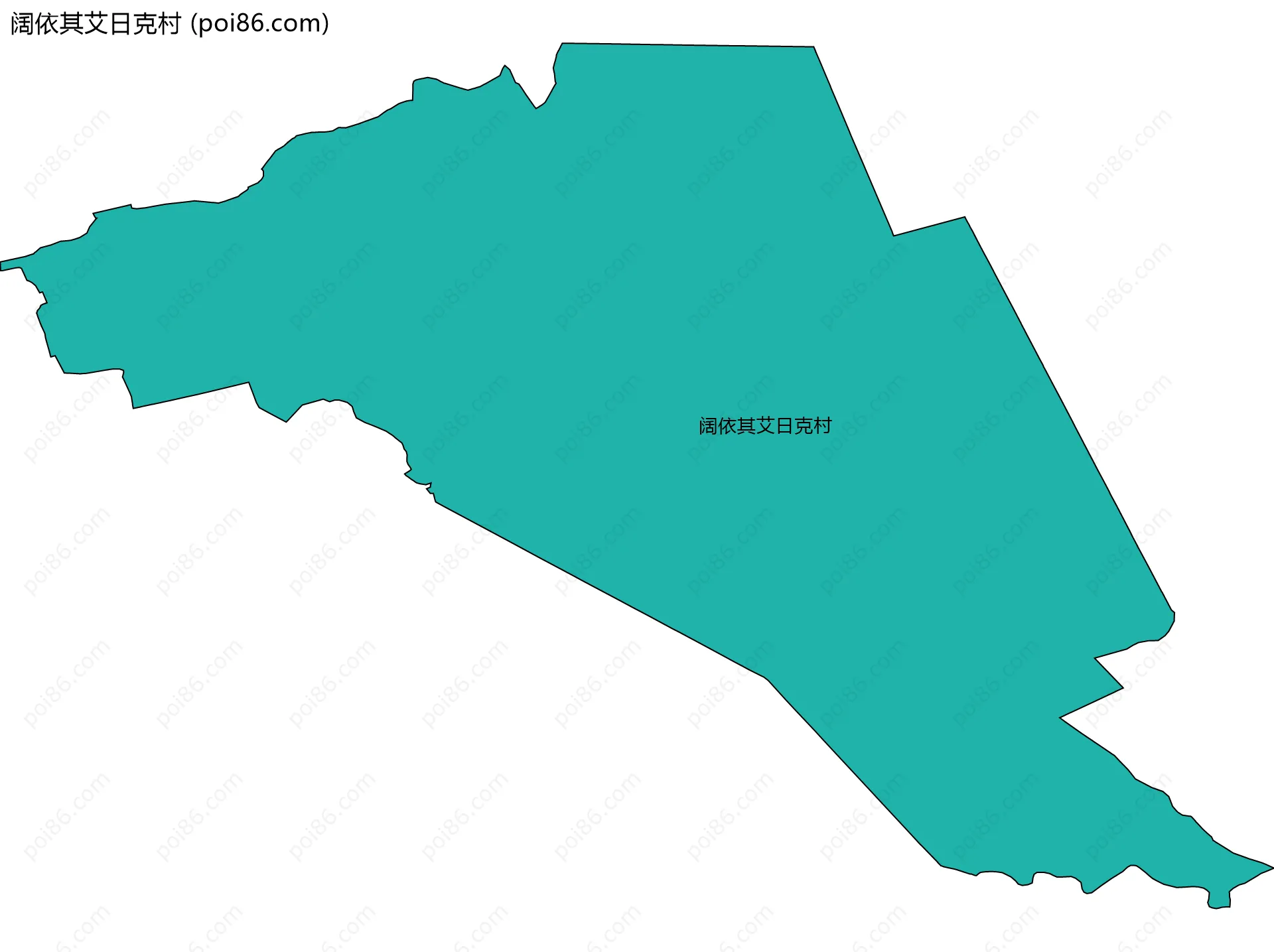 阔依其艾日克村边界地图