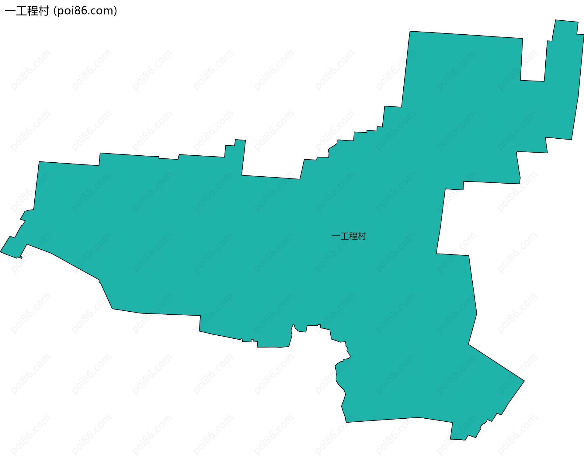 一工程村边界地图