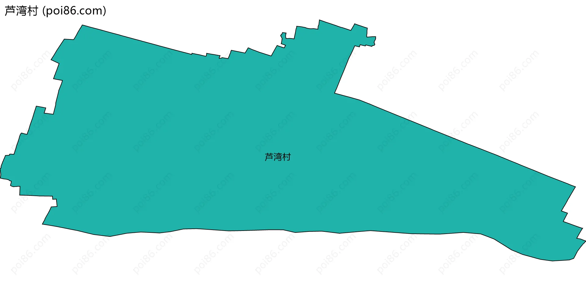 芦湾村边界地图