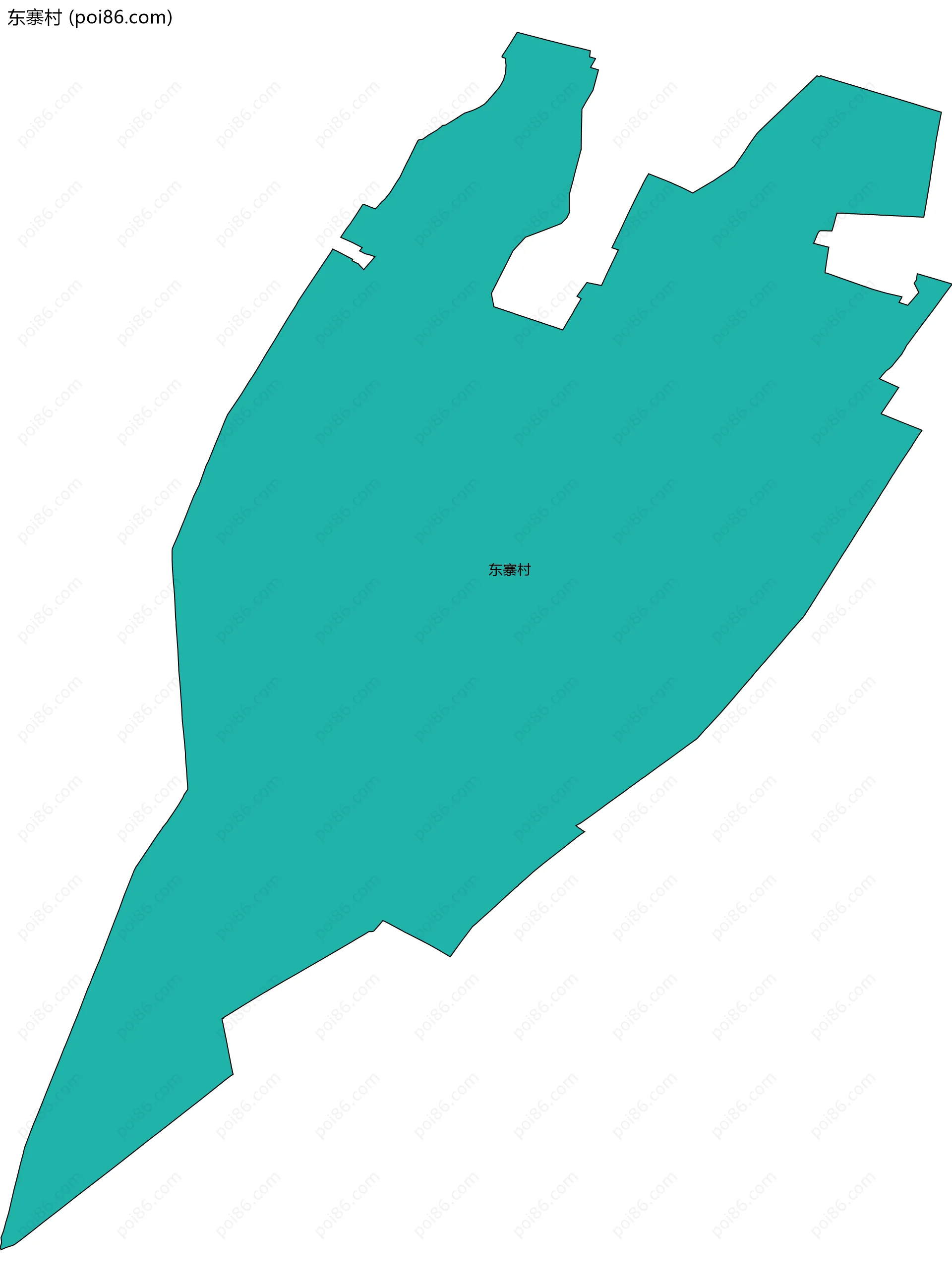 东寨村边界地图