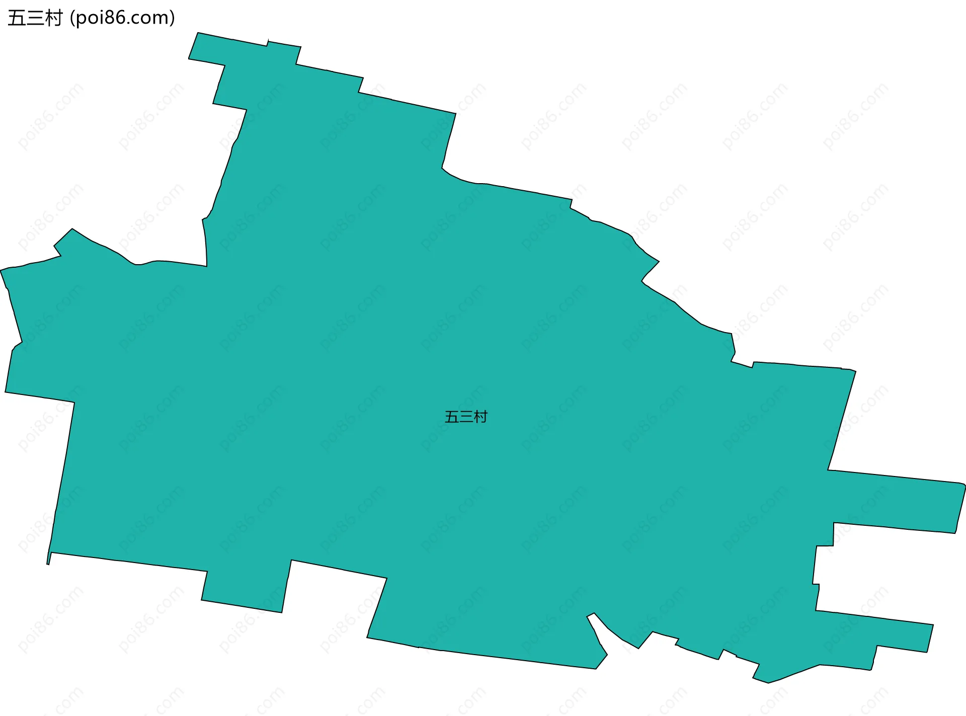五三村边界地图