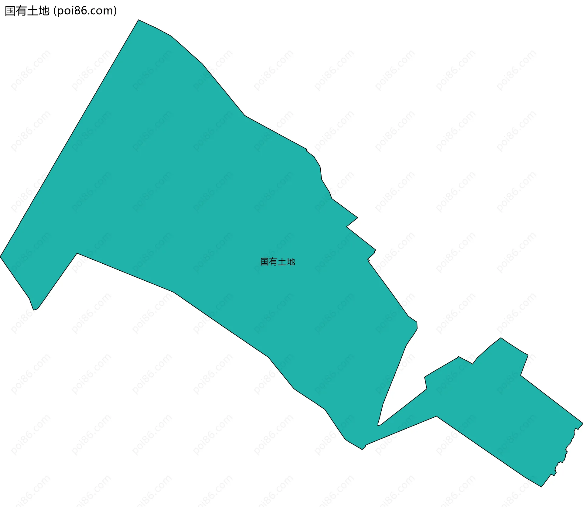 国有土地边界地图