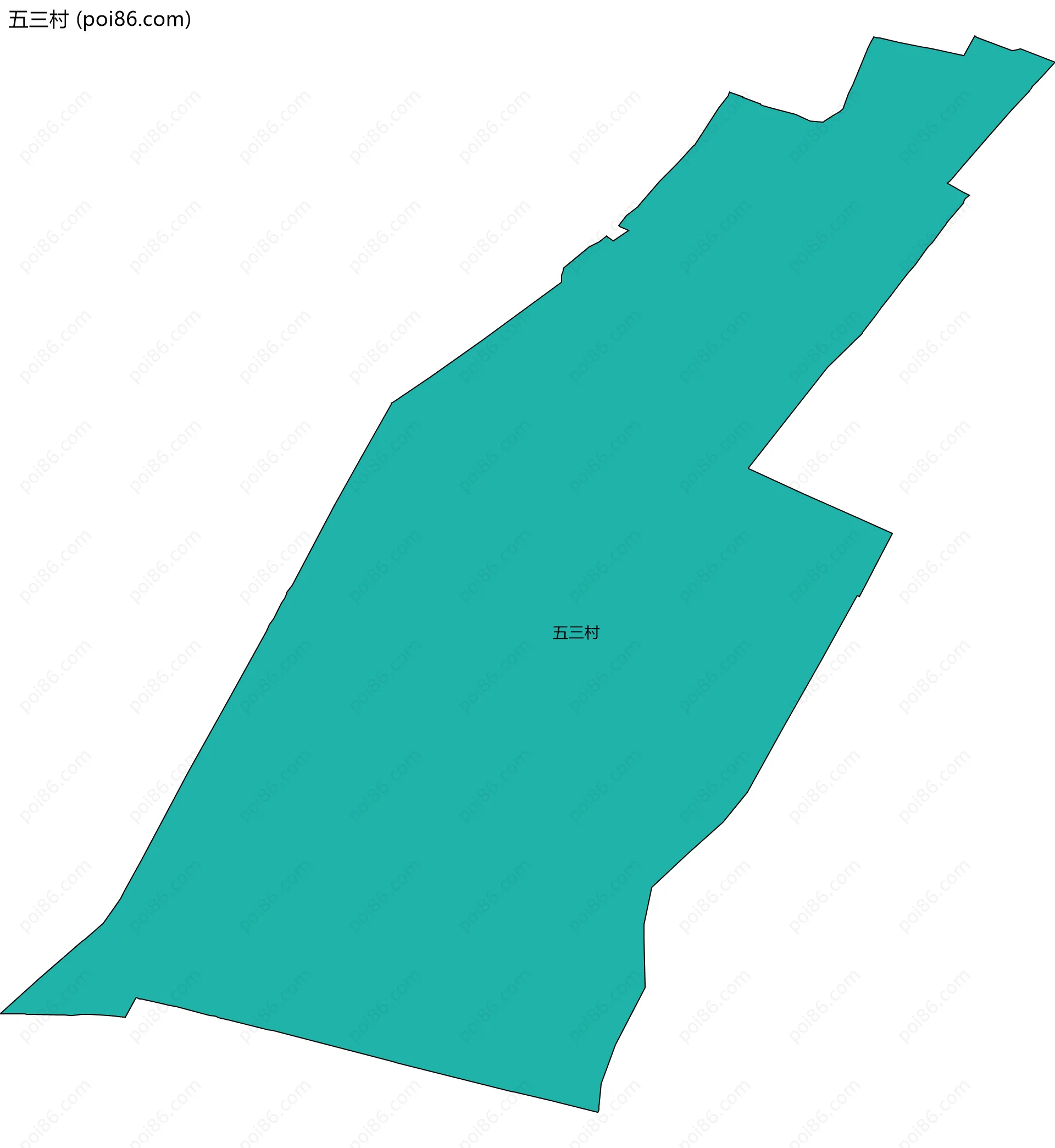 五三村边界地图